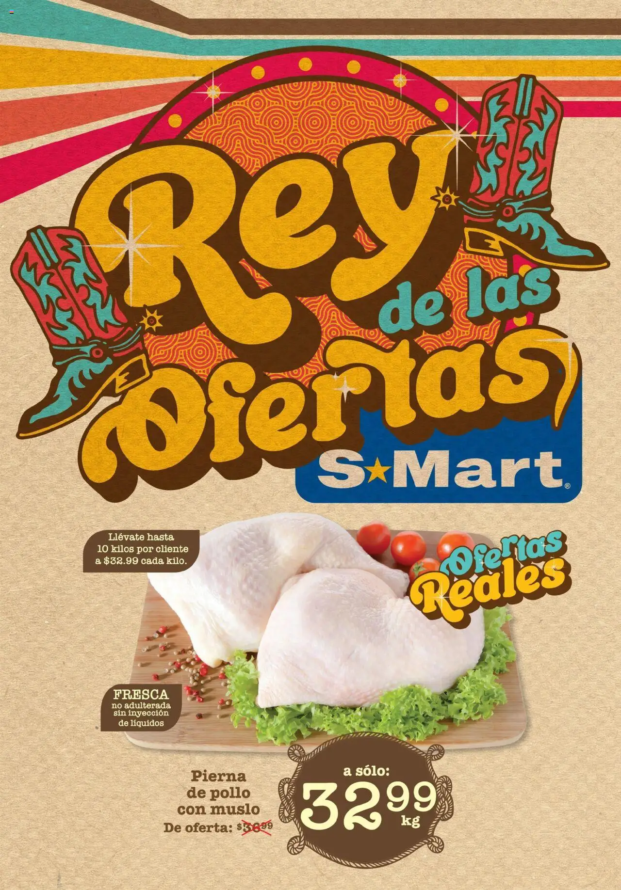 Nuevas ofertas de S-Mart válidas en toda la República Mexicana desde el 18.07.2025. ¡Encuentra las mejores ofertas en S-Mart - Folleto de Feria - Monterrey! | Página: 1 | Productos: Pollo