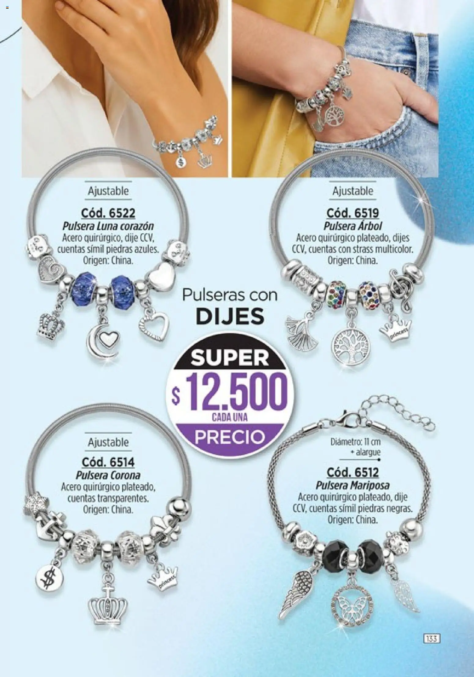 Catálogo Amodil Campaña 3 │ válido desde el 01.03.2026 | Página: 133 | Productos: Pulsera, Dije, Alargue