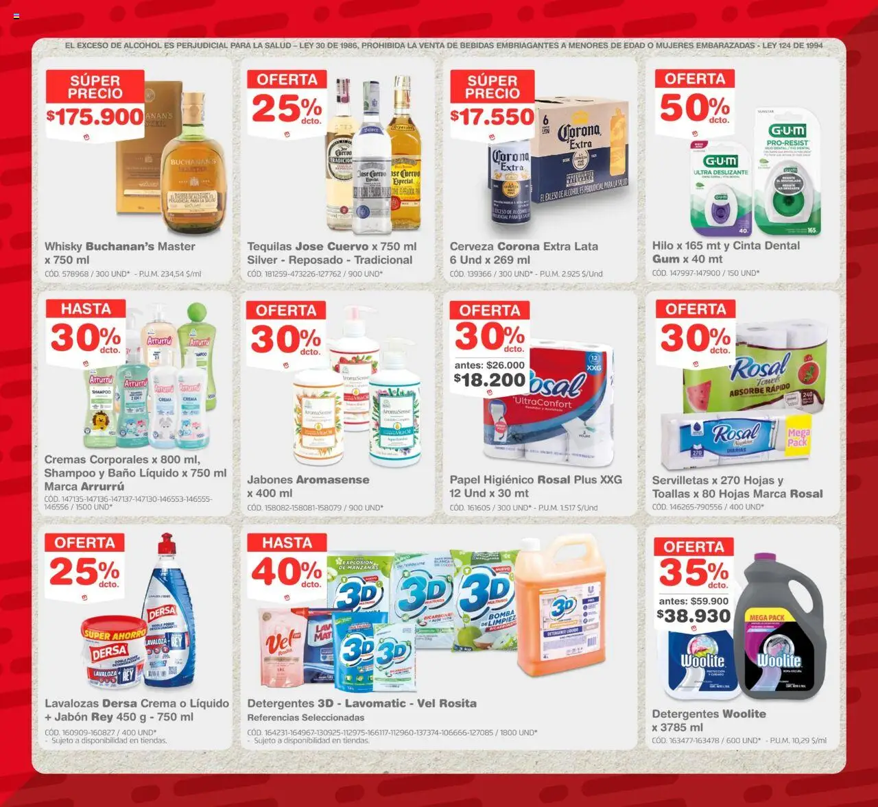 Makro revista - valida desde el 03.10.2025 | Página: 5 | Productos: Crema, Toallas, Tobillera, Cinta