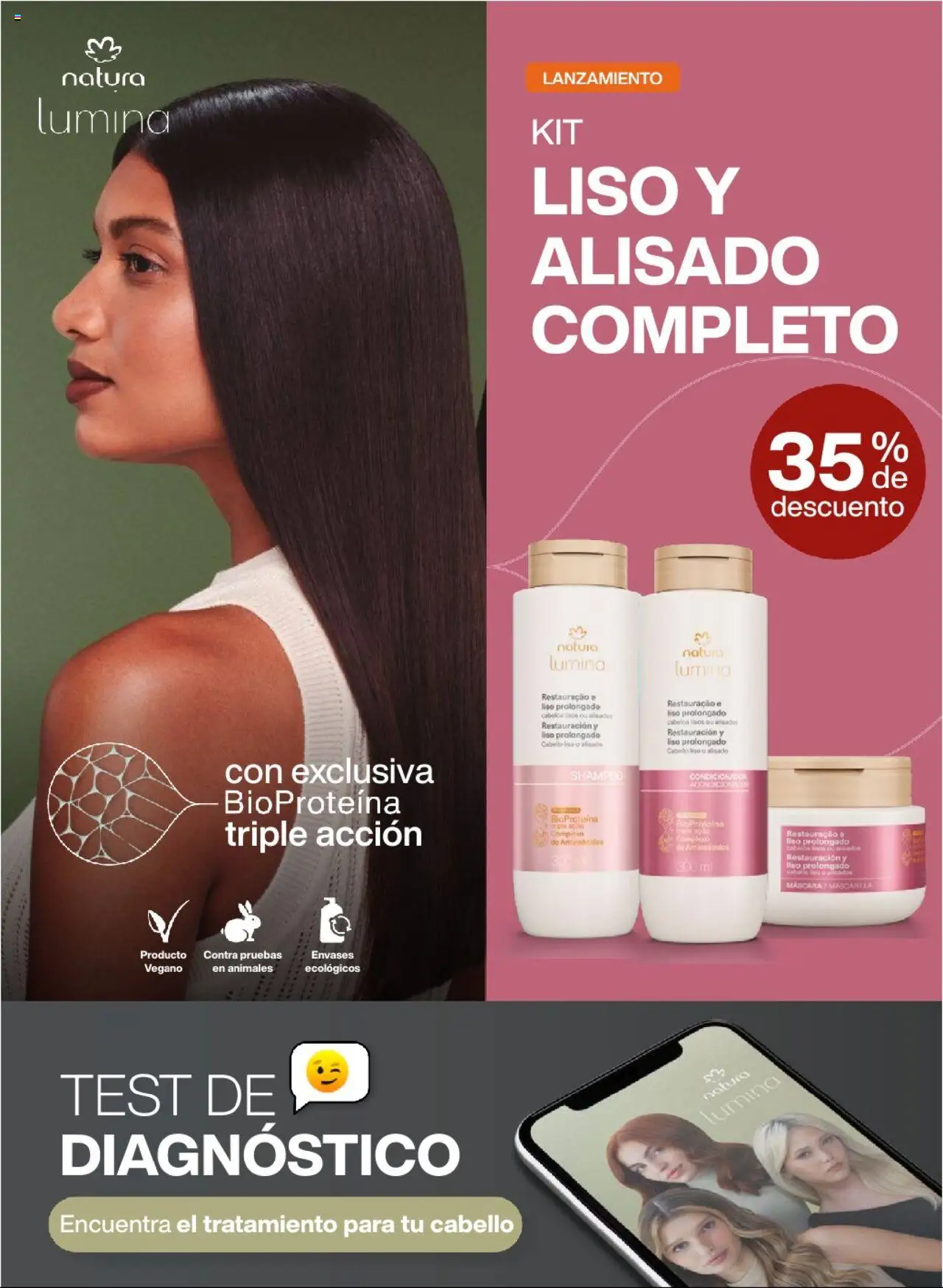 Catálogo Natura válido desde 22.07.2025 | Página: 134 | Productos: Máscara, Shampoo