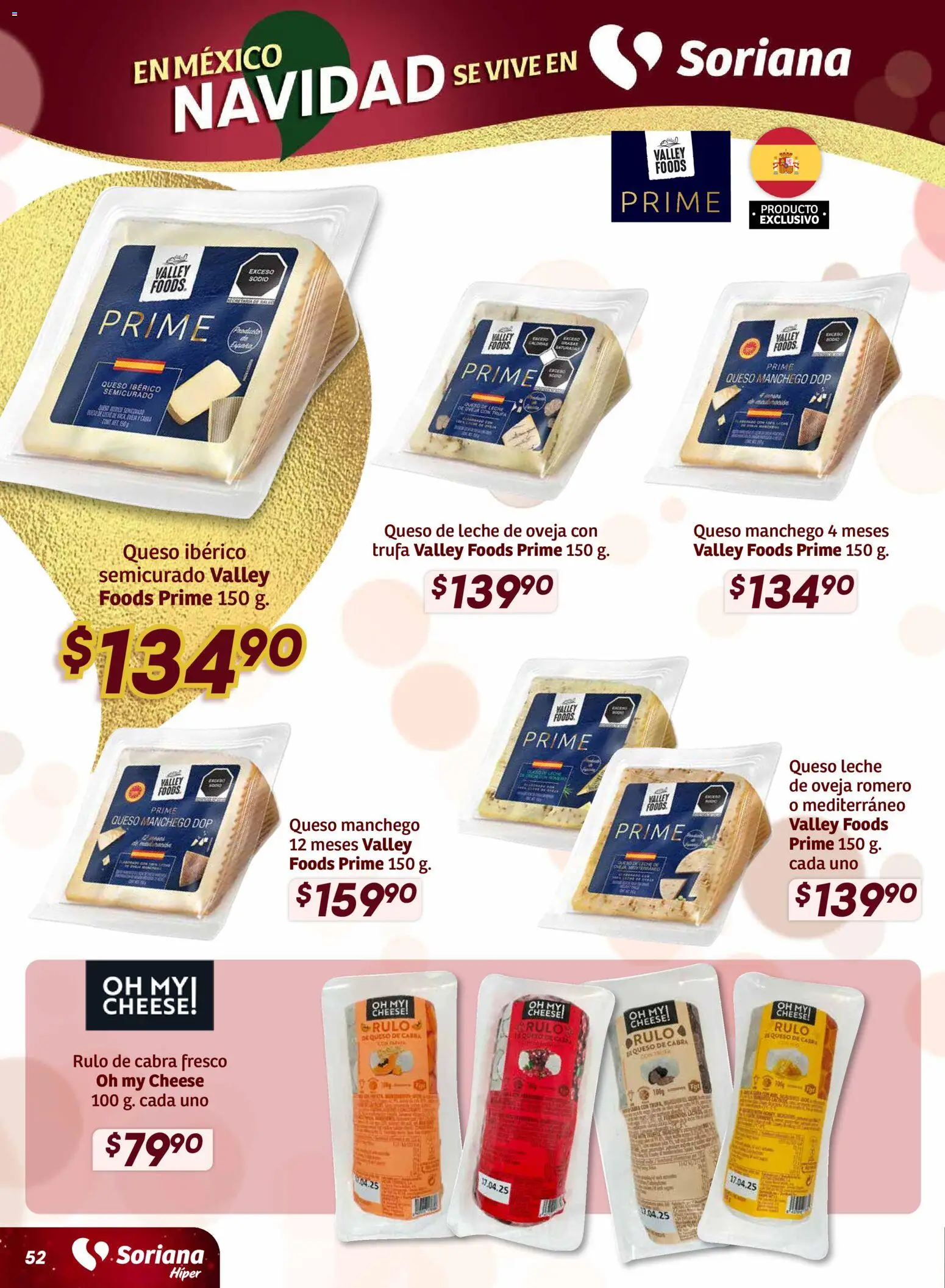 Nuevas ofertas de Soriana válidas en toda la República Mexicana desde el 27.11.2025. ¡Encuentra las mejores ofertas en Soriana - Preciazazaso Híper: Valle de México! | Página: 51 | Productos: Leche, Queso