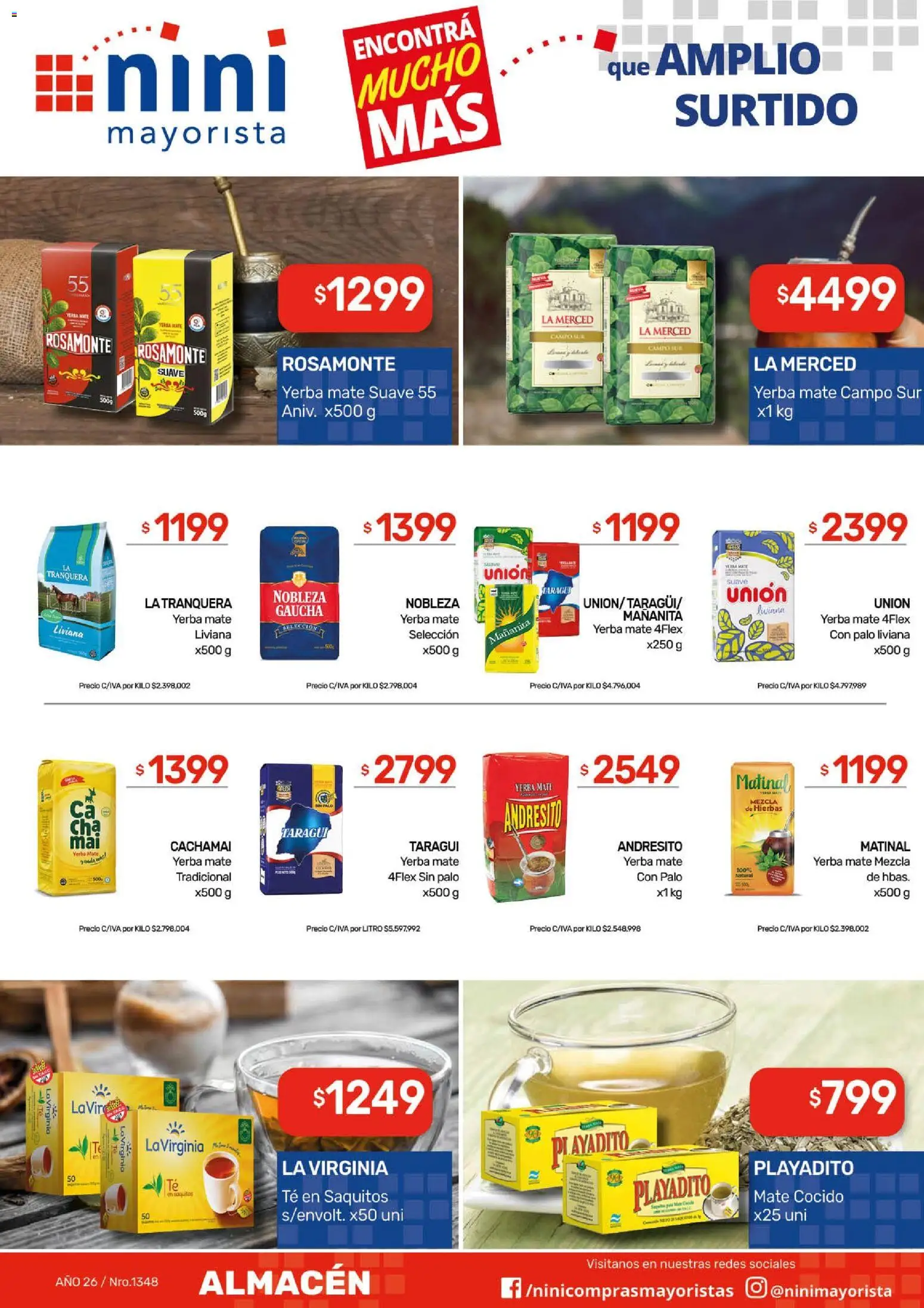 NINI Mayorista - Ofertas │ válido desde el 23.02.2026 | Página: 23 | Productos: Mate, Yerba, Té, Mate cocido