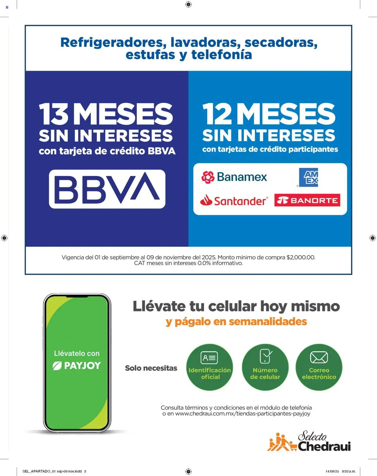 Nuevas ofertas de Chedraui válidas en toda la República Mexicana desde el 01.09.2025. ¡Encuentra las mejores ofertas en Chedraui - Folleto Selecto Chedraui! | Página: 3