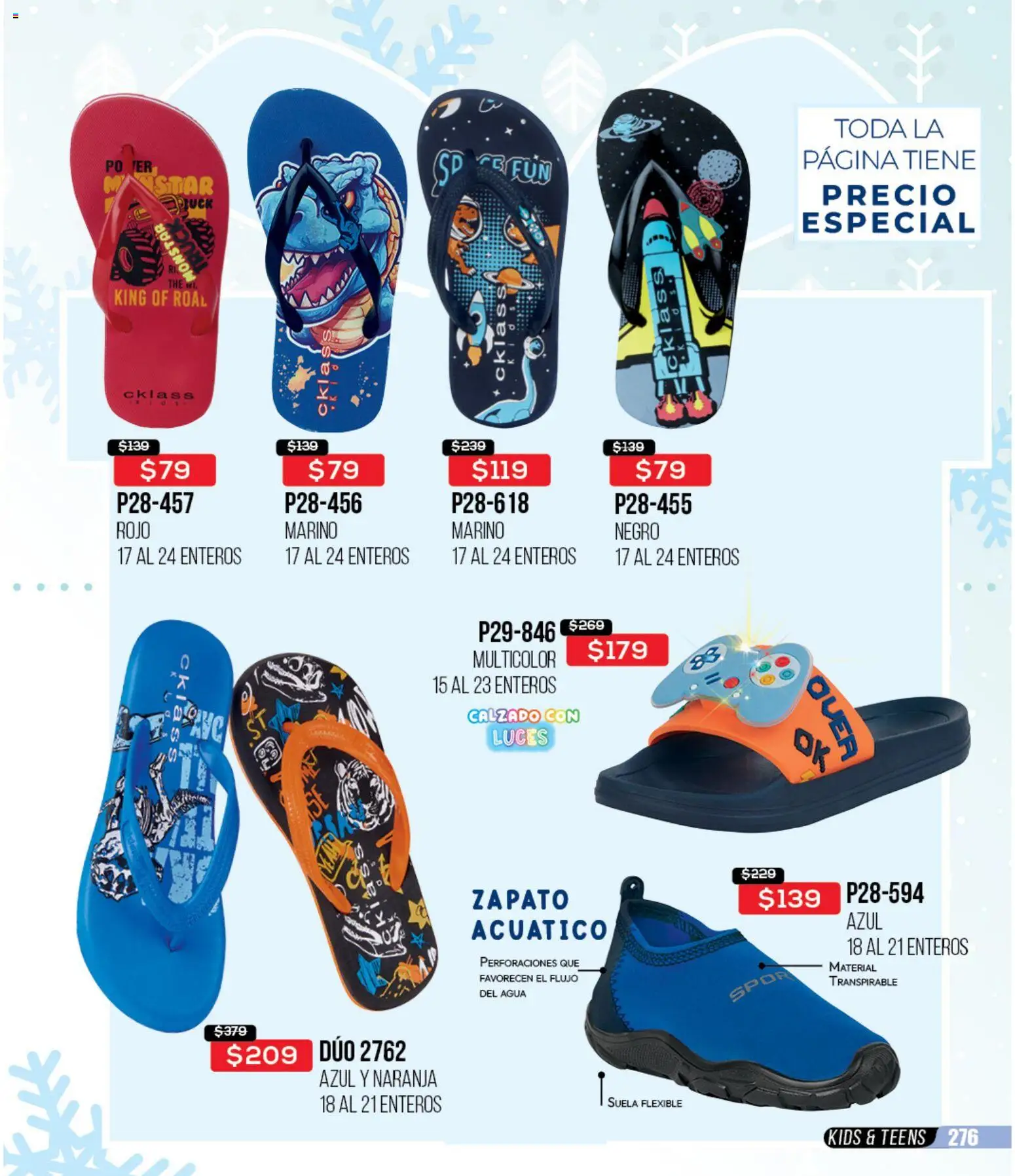 Nuevas ofertas de Cklass válidas en toda la República Mexicana desde el 30.11.2025. ¡Encuentra las mejores ofertas en Cklass catálogo Rebajas Navideñas Ropa! | Página: 534 | Productos: Agua, Flexible