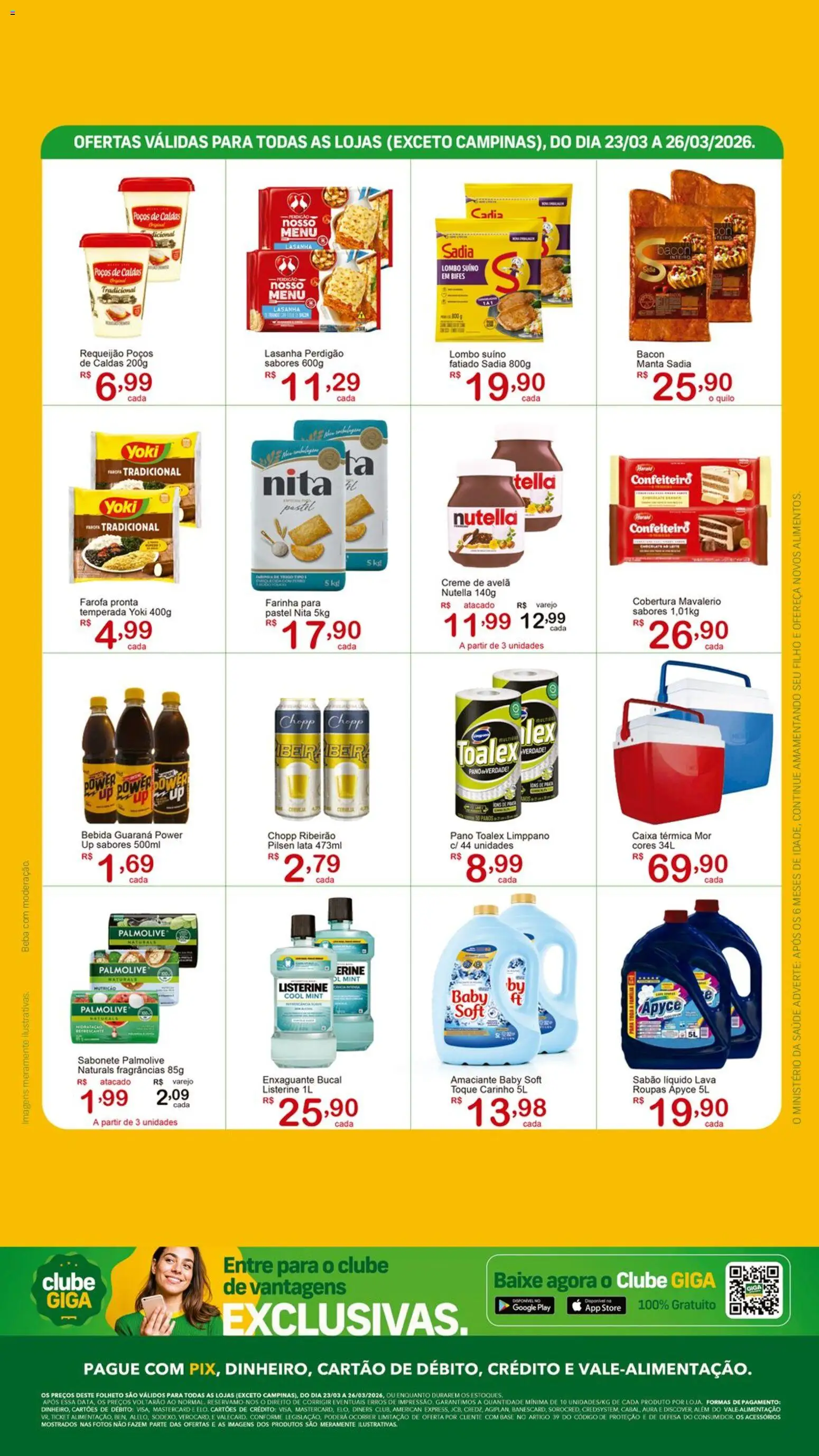 GIGA Atacado Folheto - válido de 23.03.2026 | Página: 2 | Produtos: Sabão, Creme, Farofa, Amaciante