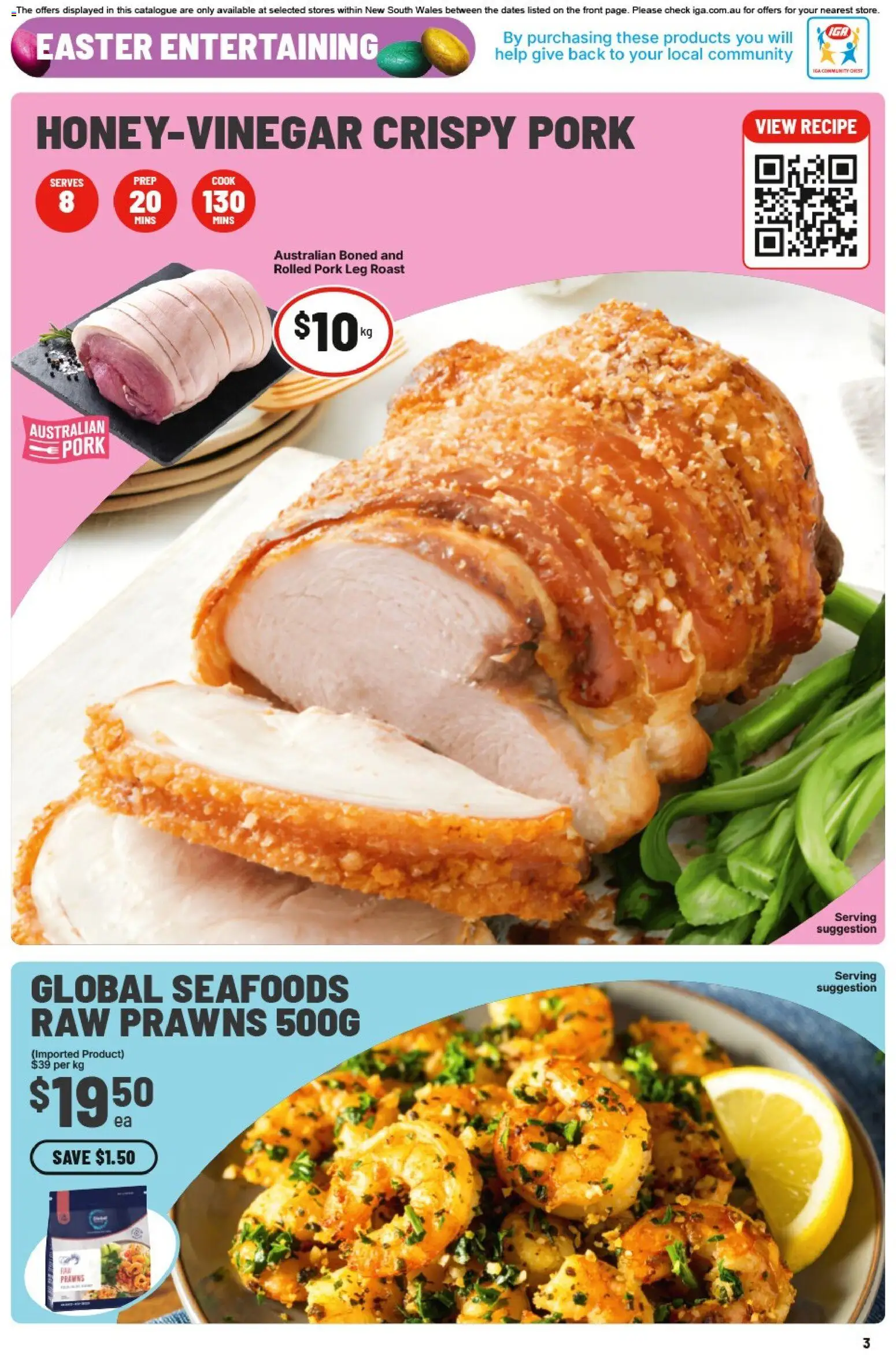 IGA catalogue - valid from 25.03.2026 | Page: 6 | Products: Pork, Prawns