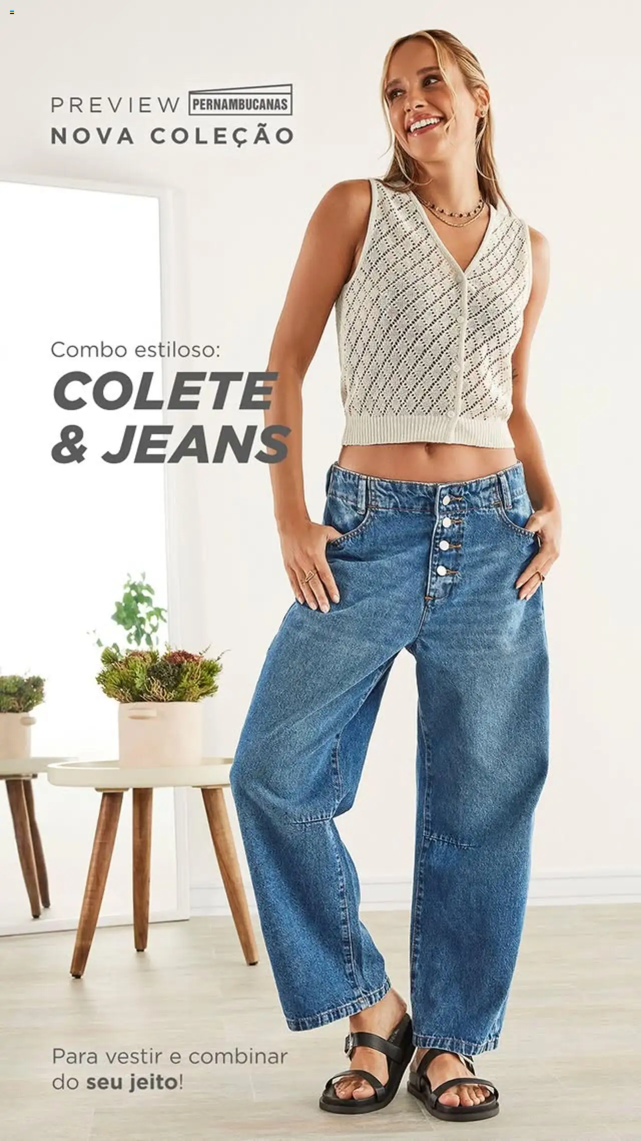 Pernambucanas Folheto - válido de 14.08.2025 | Página: 4 | Produtos: Colete, Jeans