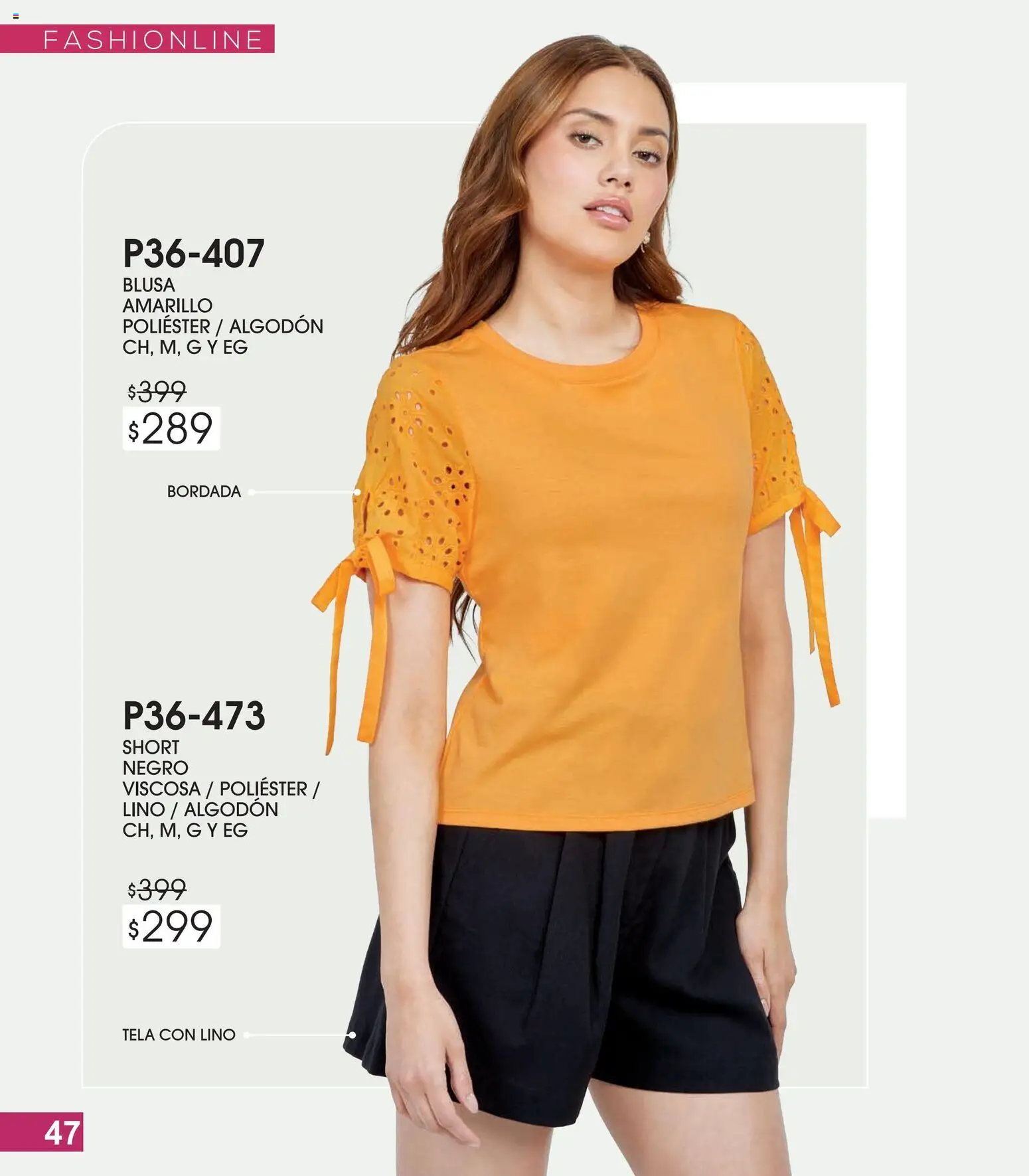 Nuevas ofertas de Cklass válidas en toda la República Mexicana desde el 13.02.2026. ¡Encuentra las mejores ofertas en Cklass catálogo Especial Fashionline! | Página: 48 | Productos: Blusa, Algodón, Short