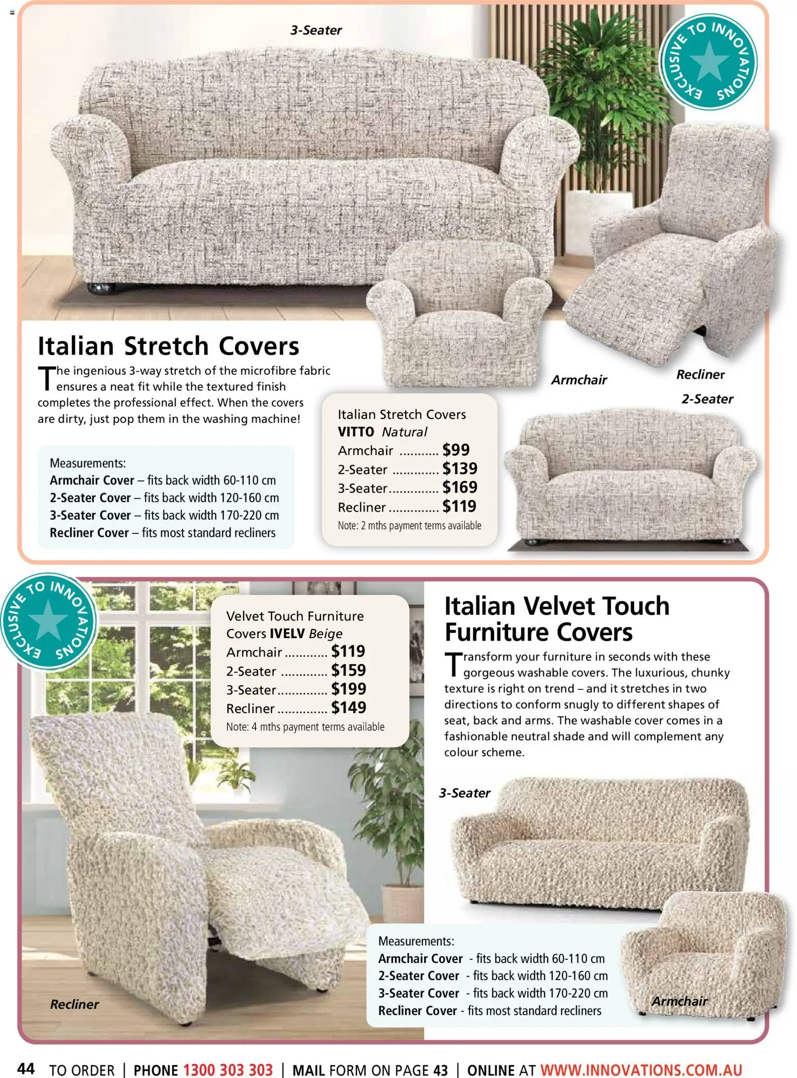 Innovations catalogue - valid from 26.03.2026 | Page: 44 | Products: Armchair, Recliner, Phone, Washing machine