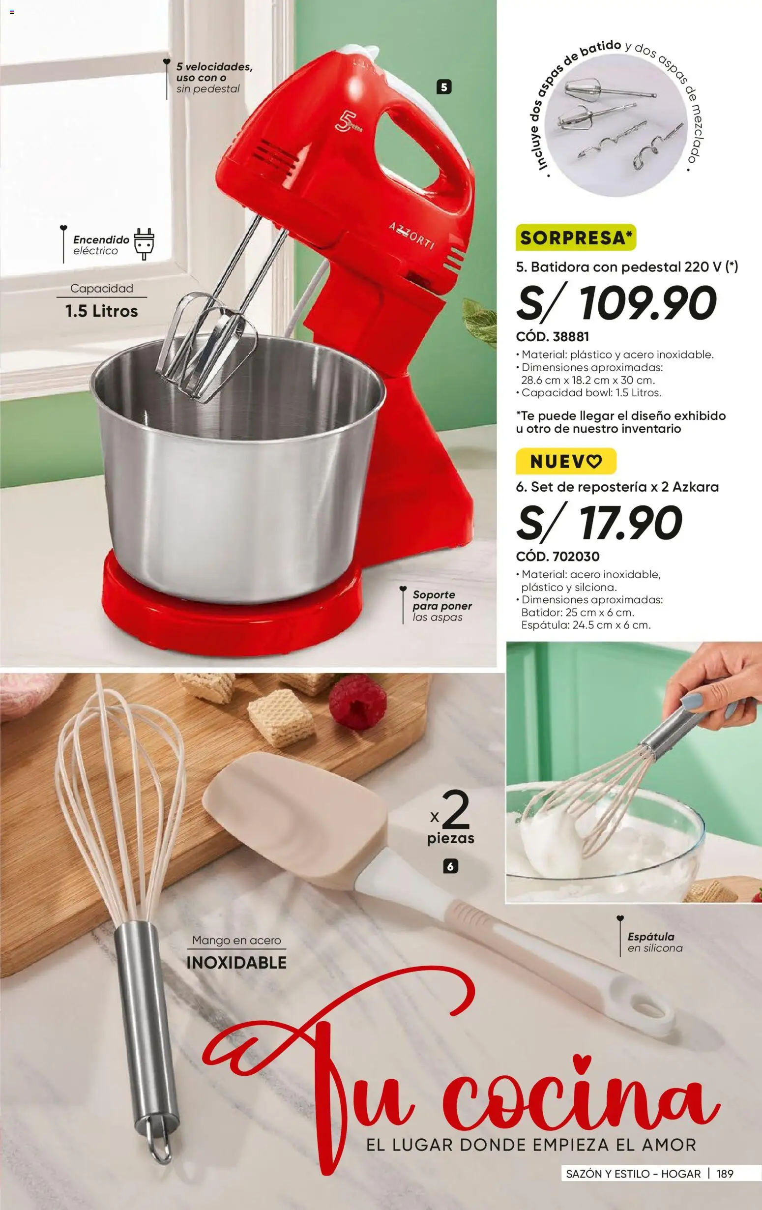 Catálogo Azzorti válido desde 07.01.2026 | Página: 192 | Productos: Cocina, Batidora