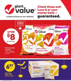 Preview of Giant Value chips or snacks, Assort., 280-320 g from shop Giant Tiger valid from 15.10.2025 | Page: 3