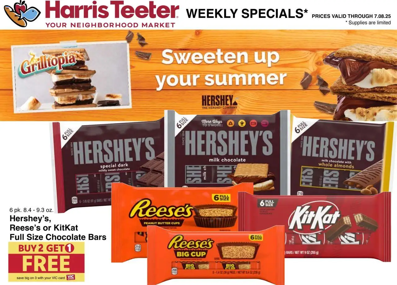 Harris Teeter Weekly Ad - valid from 02.07.2025 | Page: 18 | Products: Milk, Butter, Chocolate