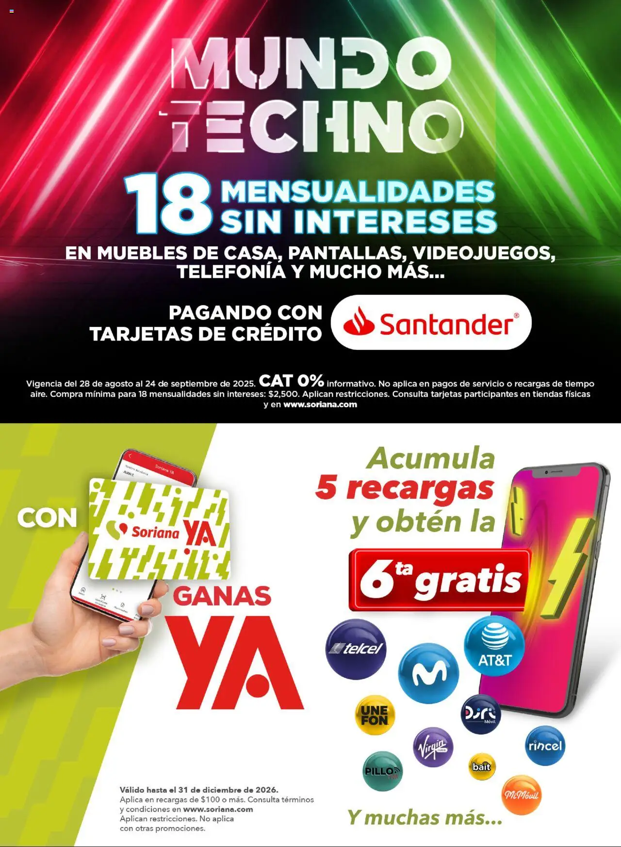 Nuevas ofertas de Soriana válidas en toda la República Mexicana desde el 28.08.2025. ¡Encuentra las mejores ofertas en Soriana - Mundo Techno Súper Nacional! | Página: 2 | Productos: Movil