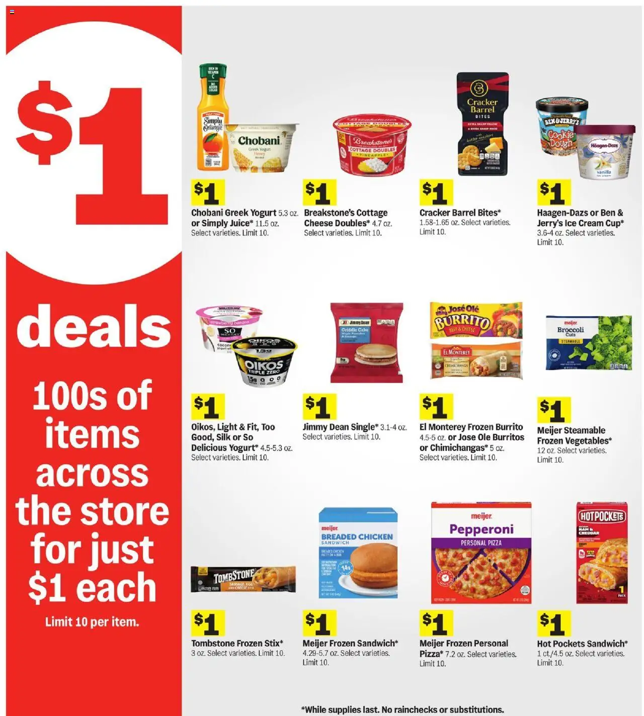 Meijer Weekly Ad - valid from 24.09.2025 | Page: 6 | Products: Griddle, Staple, Cheese, Beef