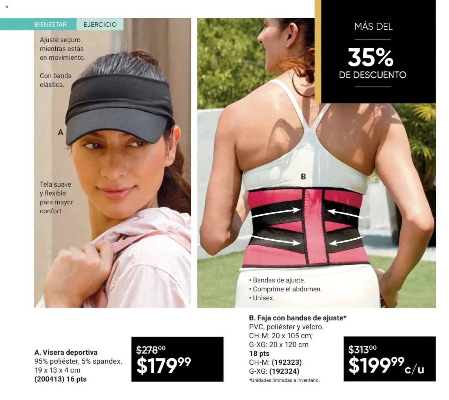 Nuevas ofertas de AVON válidas en toda la República Mexicana desde el 08.05.2026. ¡Encuentra las mejores ofertas en AVON Casa & Estilo 8 2026! | Página: 118 | Productos: Flexible, Visera, Faja