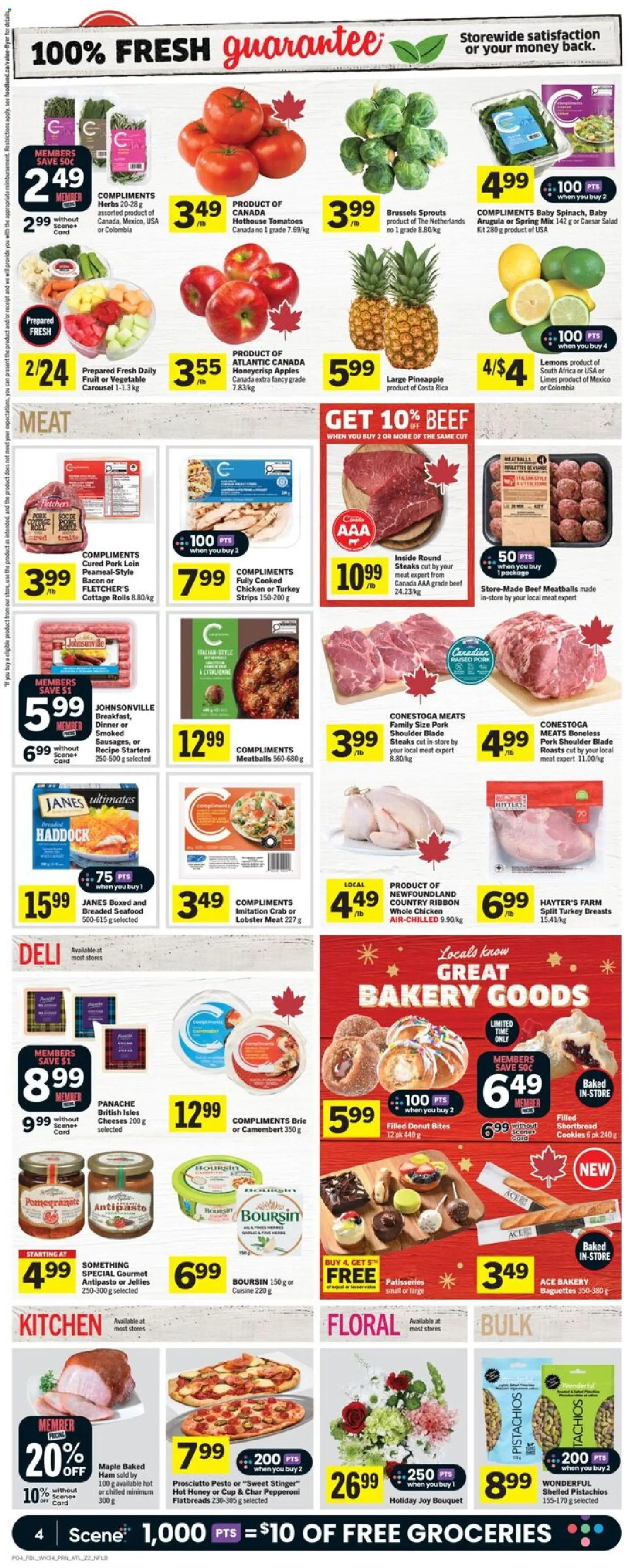 Foodland flyer valid from 18.12.2025 | Page: 5 | Products: Cookies, Salad, Bakery, Apples
