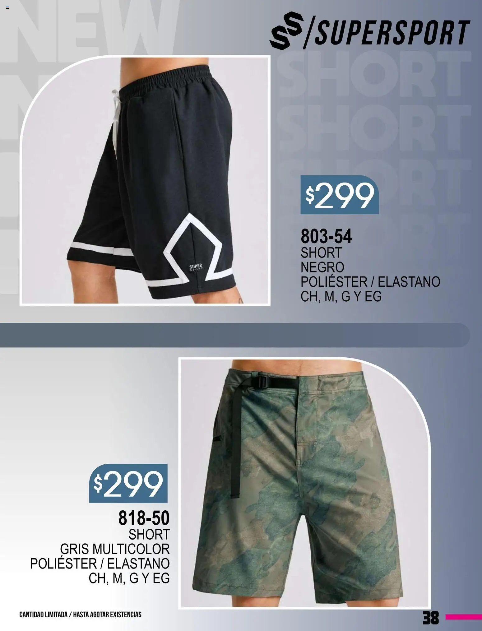 Nuevas ofertas de Cklass válidas en toda la República Mexicana desde el 08.01.2026. ¡Encuentra las mejores ofertas en Cklass catálogo Especial Supersport Caballero! | Página: 39 | Productos: Short