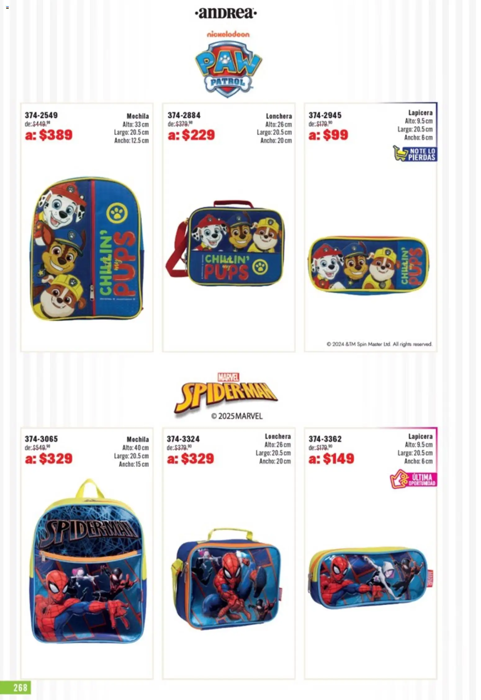 Nuevas ofertas de Andrea válidas en toda la República Mexicana desde el 05.04.2026. ¡Encuentra las mejores ofertas en Andrea catálogo Outlet! | Página: 268 | Productos: Mochila