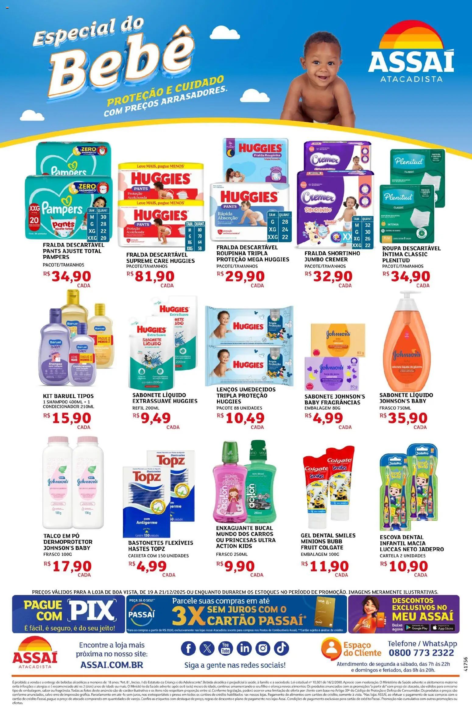 Assaí Atacadista Folheto - válido de 19.12.2025 | Página: 4 | Produtos: Shampoo, Escova, Potes, Sabonete líquido