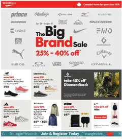 Preview of Sport Chek weekly flyer / circulaire from shop Sport Chek valid from 24.07.2025
