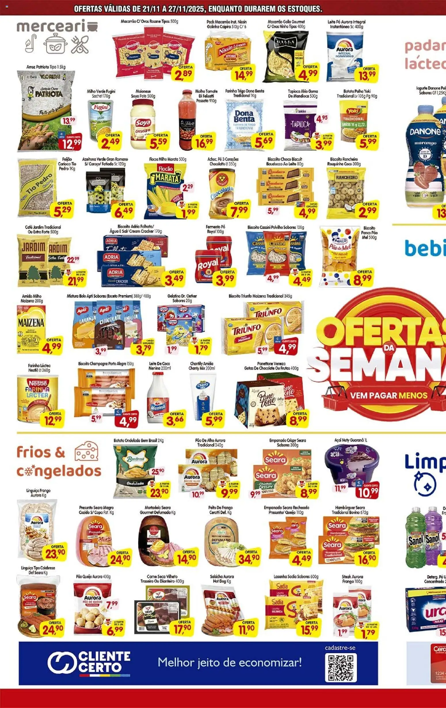 Cercadão Folheto - válido de 21.11.2025 | Página: 2 | Produtos: Alho, Panettone, Presunto, Peito de frango