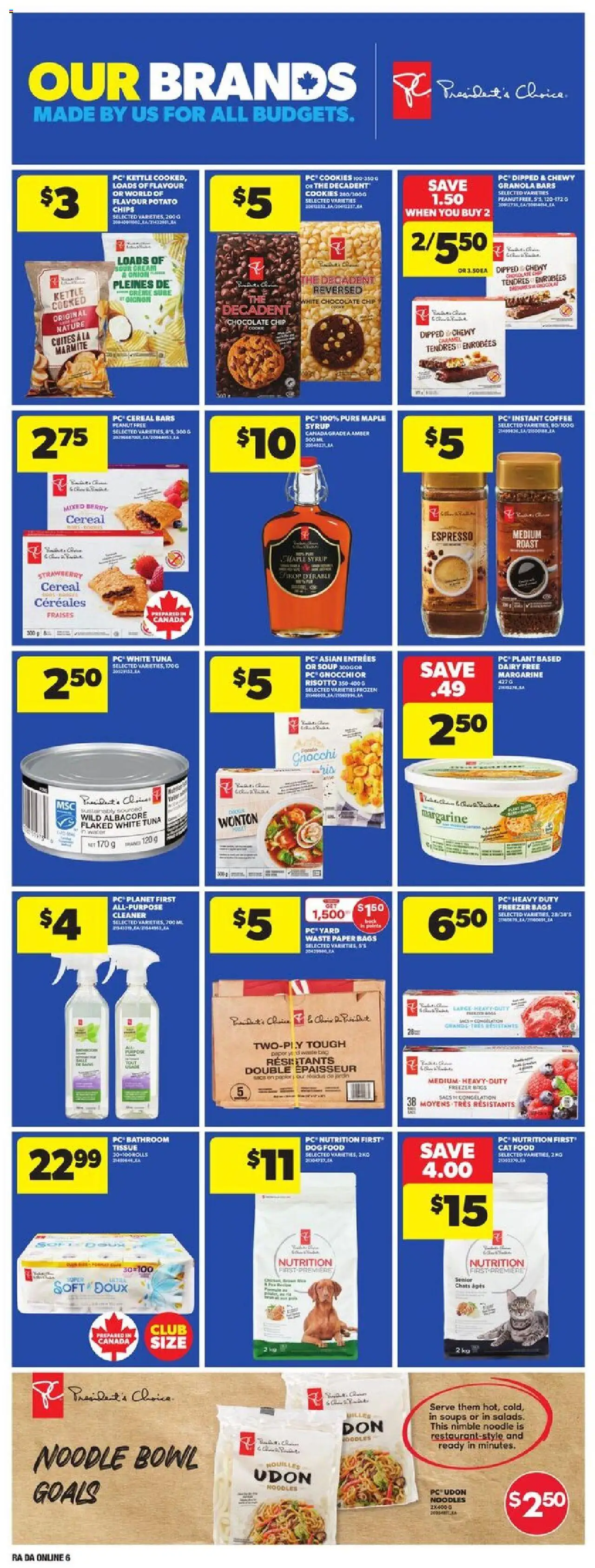 Atlantic Superstore flyer valid from 11.09.2025 | Page: 14 | Products: Sour cream, Chips, Cream, Coffee