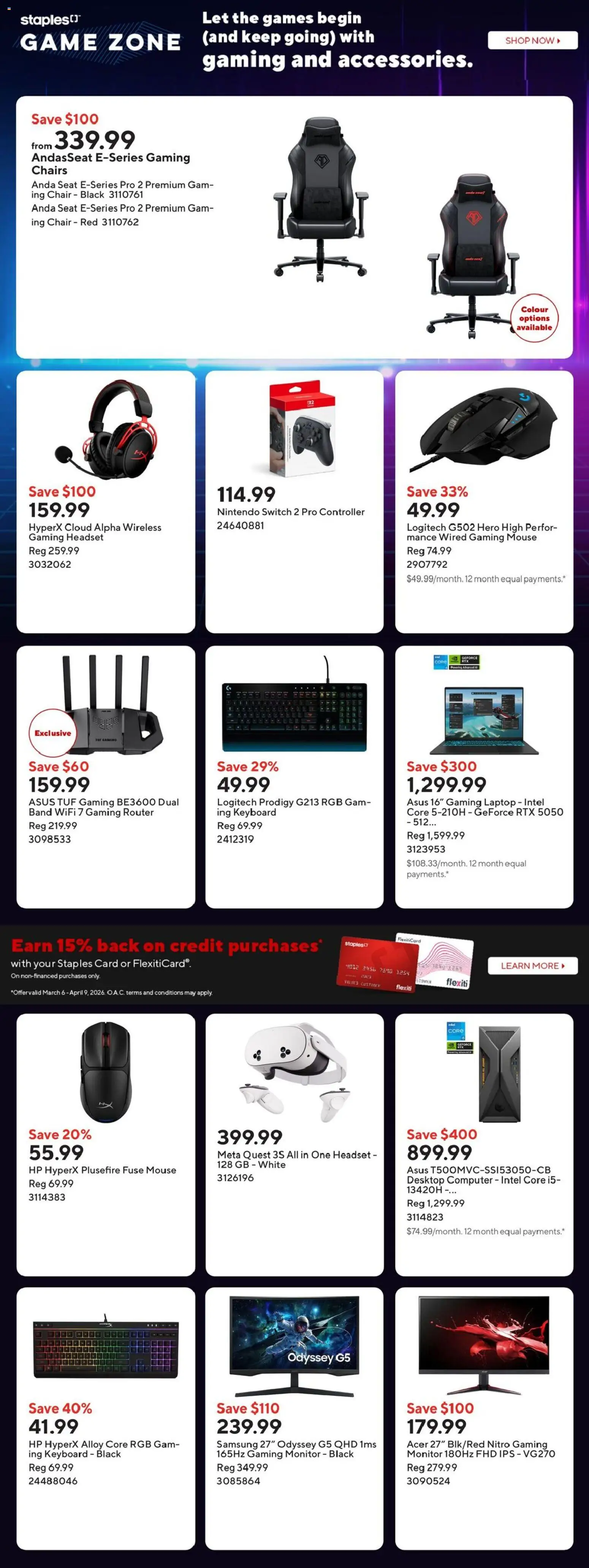 Staples Flyer from Apr 3, 2026 - Unlock Huge Savings | Canada