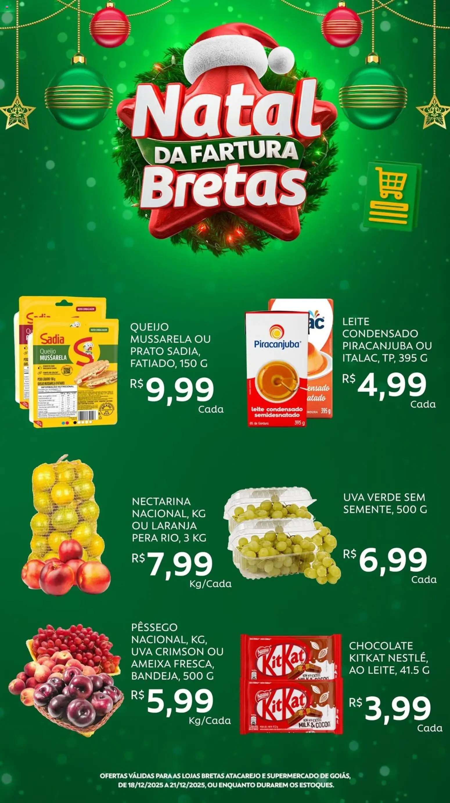 Bretas Folheto - válido de 18.12.2025 | Página: 6 | Produtos: Pera, Pêssego, Chocolate, Ameixa