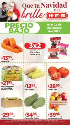 Vista previa de H-E-B folleto Precios bajo, nuevo folleto de la tienda, válido en México a partir del 16.12.2025
