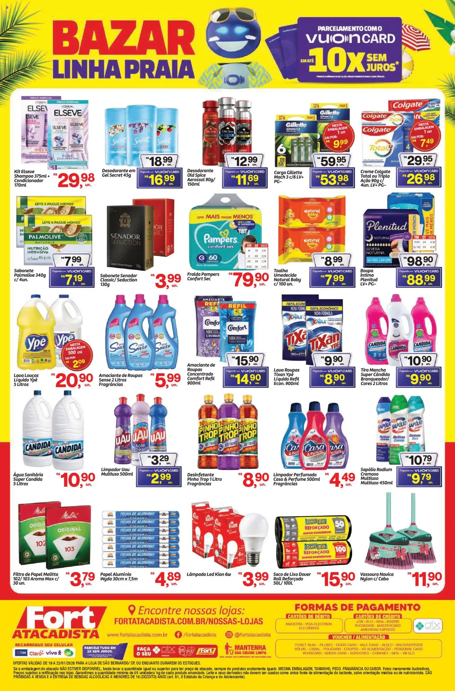 Fort Atacadista Folheto - válido de 19.01.2026 | Página: 4 | Produtos: Perfume, Amaciante de roupas, Amaciante, Vassoura