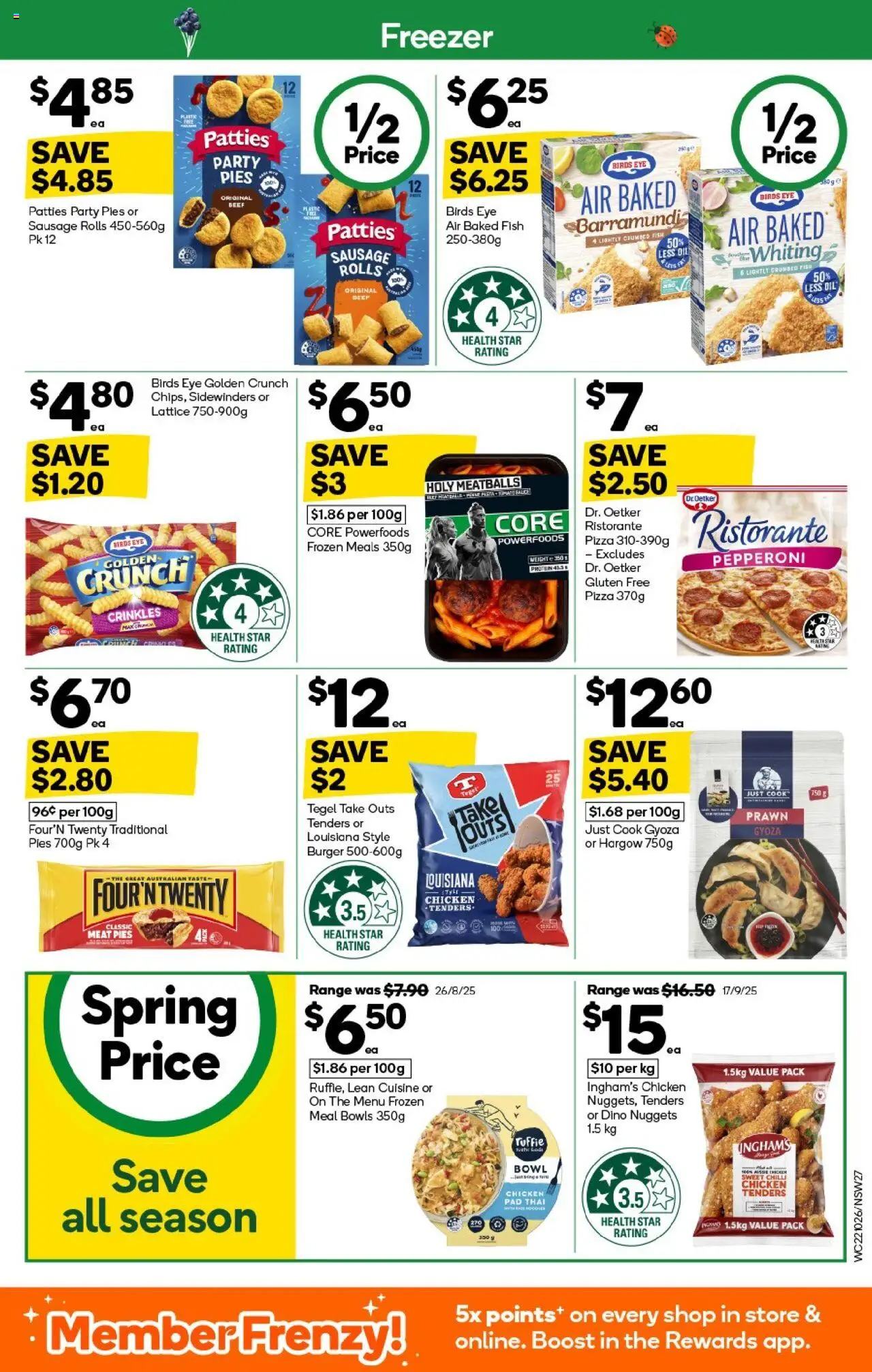 Woolworths catalogue - valid from 22.10.2025 | Page: 27 | Products: Oil, Fish, Meat, Pies
