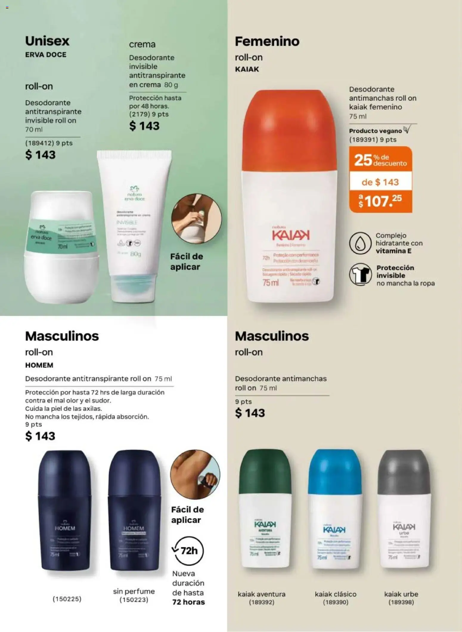 Nuevas ofertas de Natura válidas en toda la República Mexicana desde el 02.04.2026. ¡Encuentra las mejores ofertas en Natura campaña 6 2026! | Página: 160 | Productos: Desodorante, Antitranspirante, Ropa, Perfume
