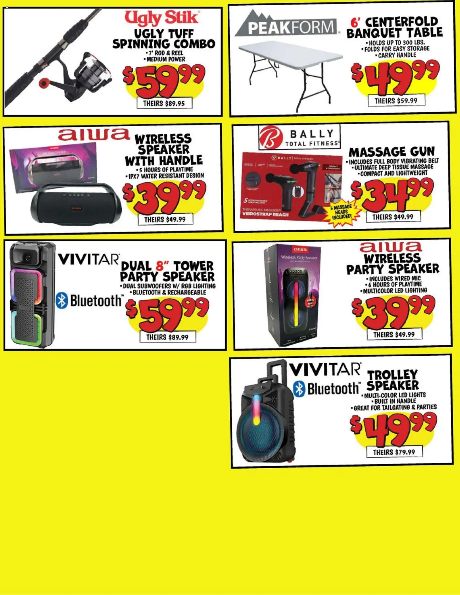 Ollie's Weekly Ad - valid from 15.02.2026 | Page: 4 | Products: Belt, Speaker, Gun, Rod