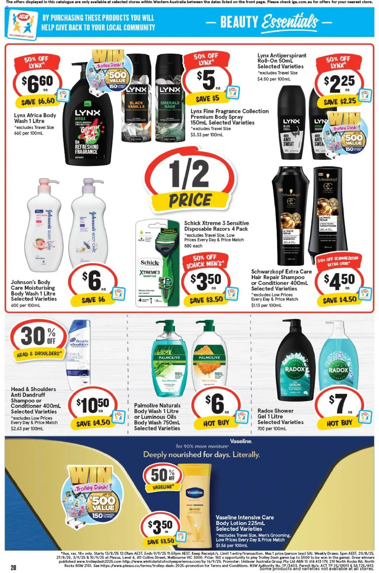 IGA catalogue - valid from 20.08.2025 | Page: 28 | Products: Emerald, Antiperspirant, Trolley, Game
