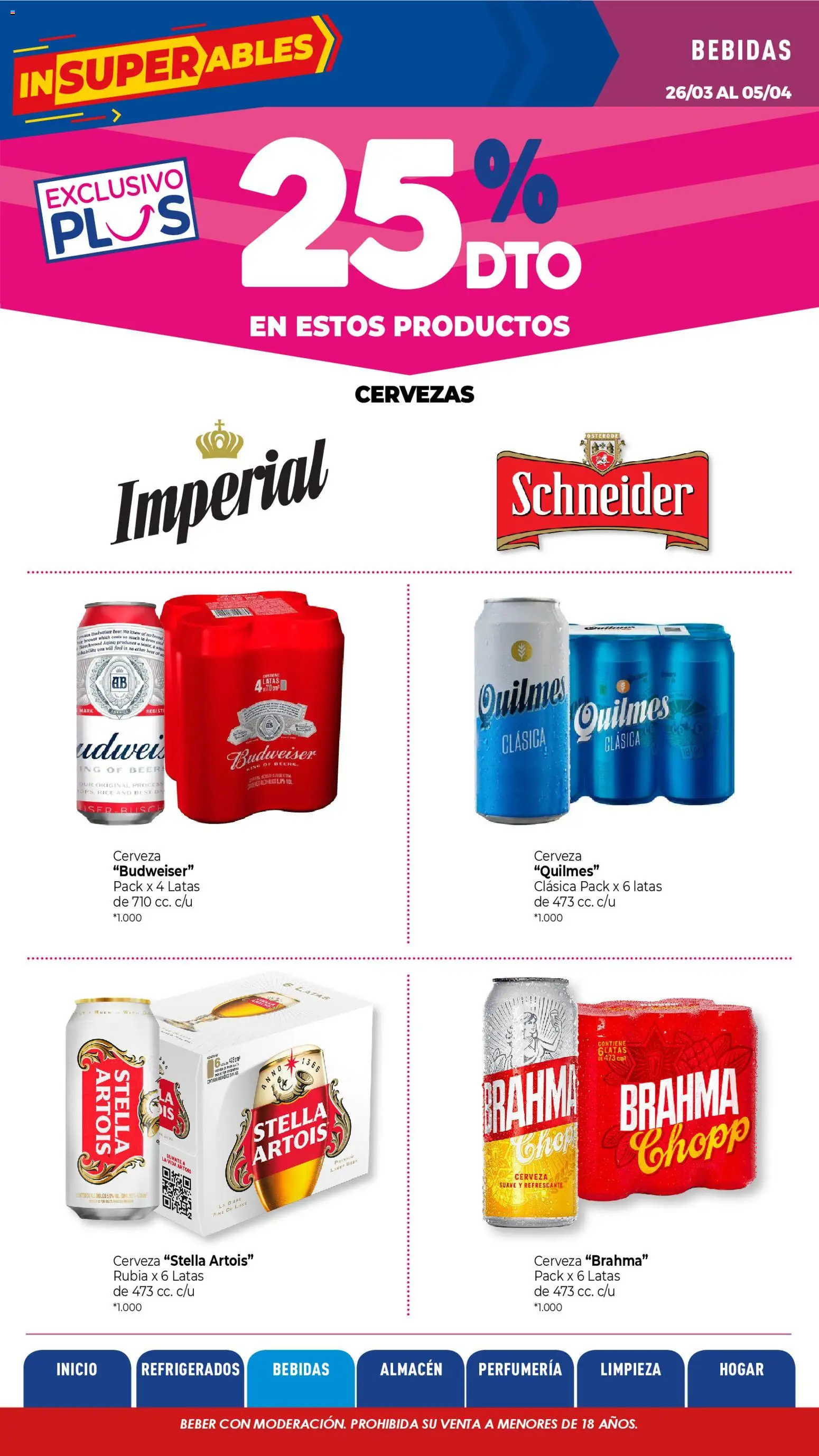La Anonima - catalogos-masivos - insuperables-13-26-litoral │ válido desde el 26.03.2026 | Página: 11 | Productos: Cerveza