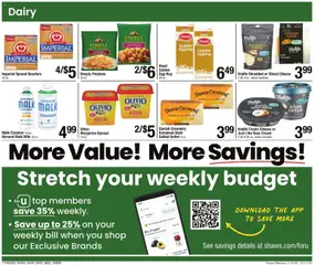 Preview of Shaw's weekly ads valid from 05.11.2025 | Page: 8 | Products: Milk, Cheese, Sour cream, Potatoes
