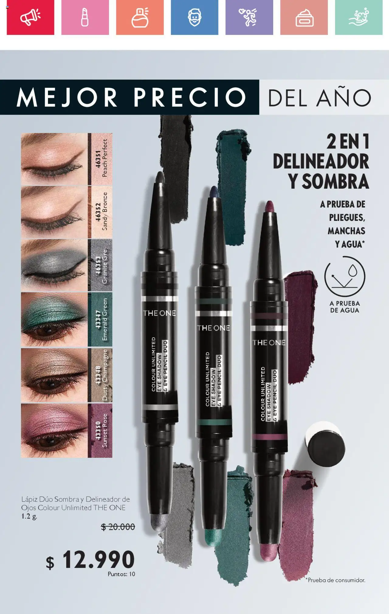 Oriflame catálogo │ válido desde el 02.08.2025 | Página: 116 | Productos: Agua, Sombra, Delineador de ojos, Delineador