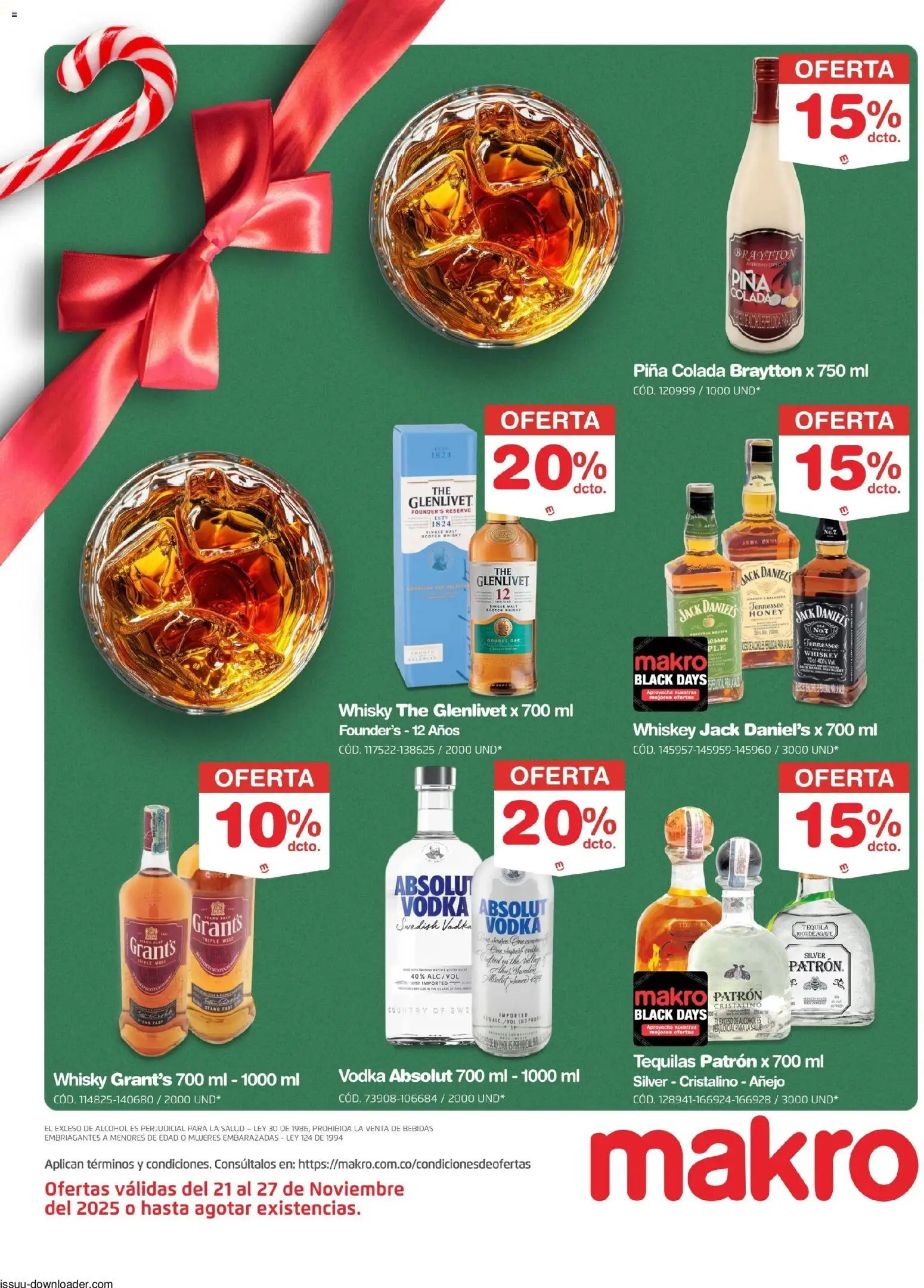 Makro revista - valida desde el 21.11.2025 | Página: 6 | Productos: Vodka, Whiskey, Corta uñas, Tintura