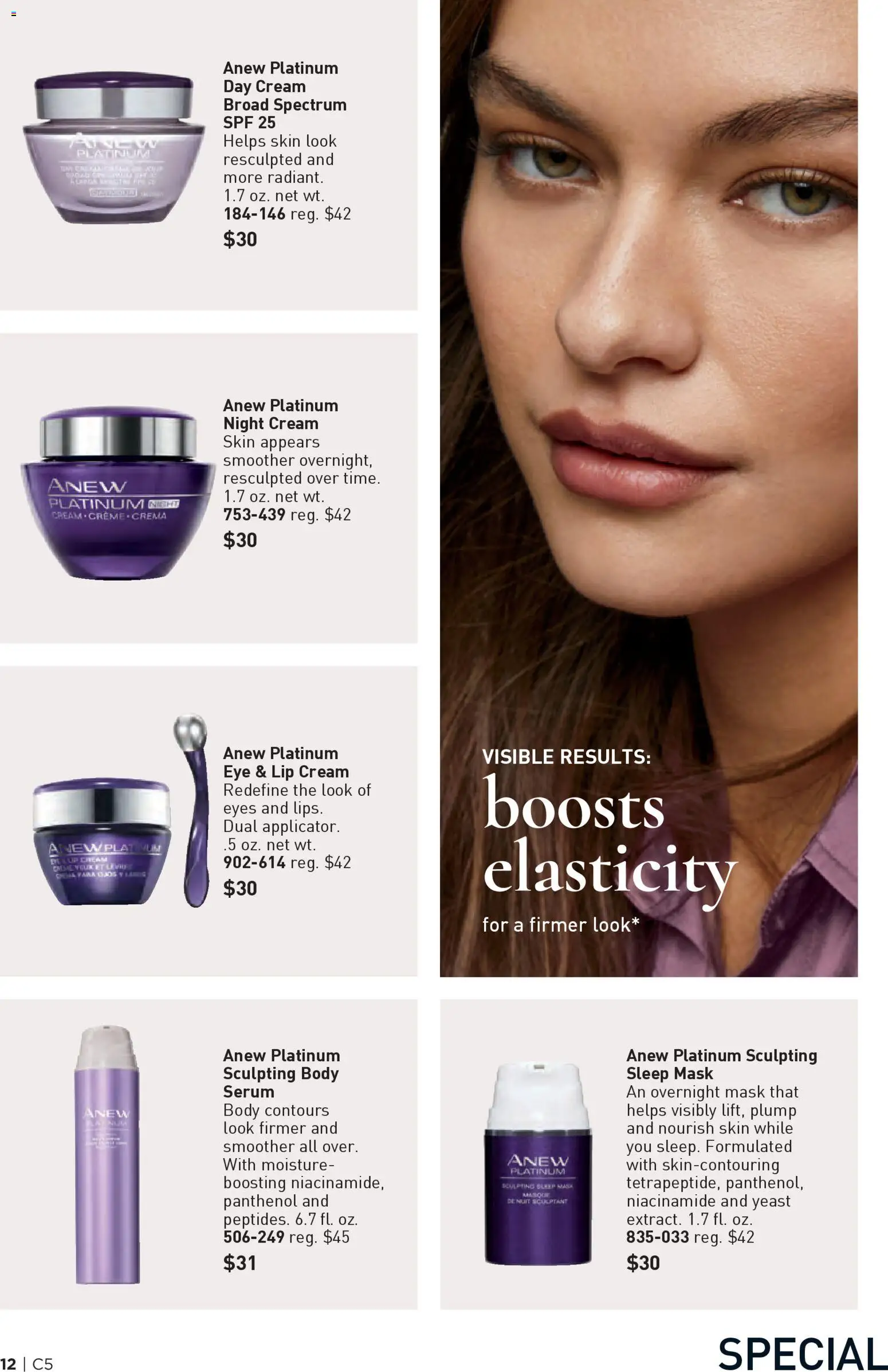 Avon Brochure - valid from 25.02.2026 | Page: 12 | Products: Night Cream, Mask, Cream