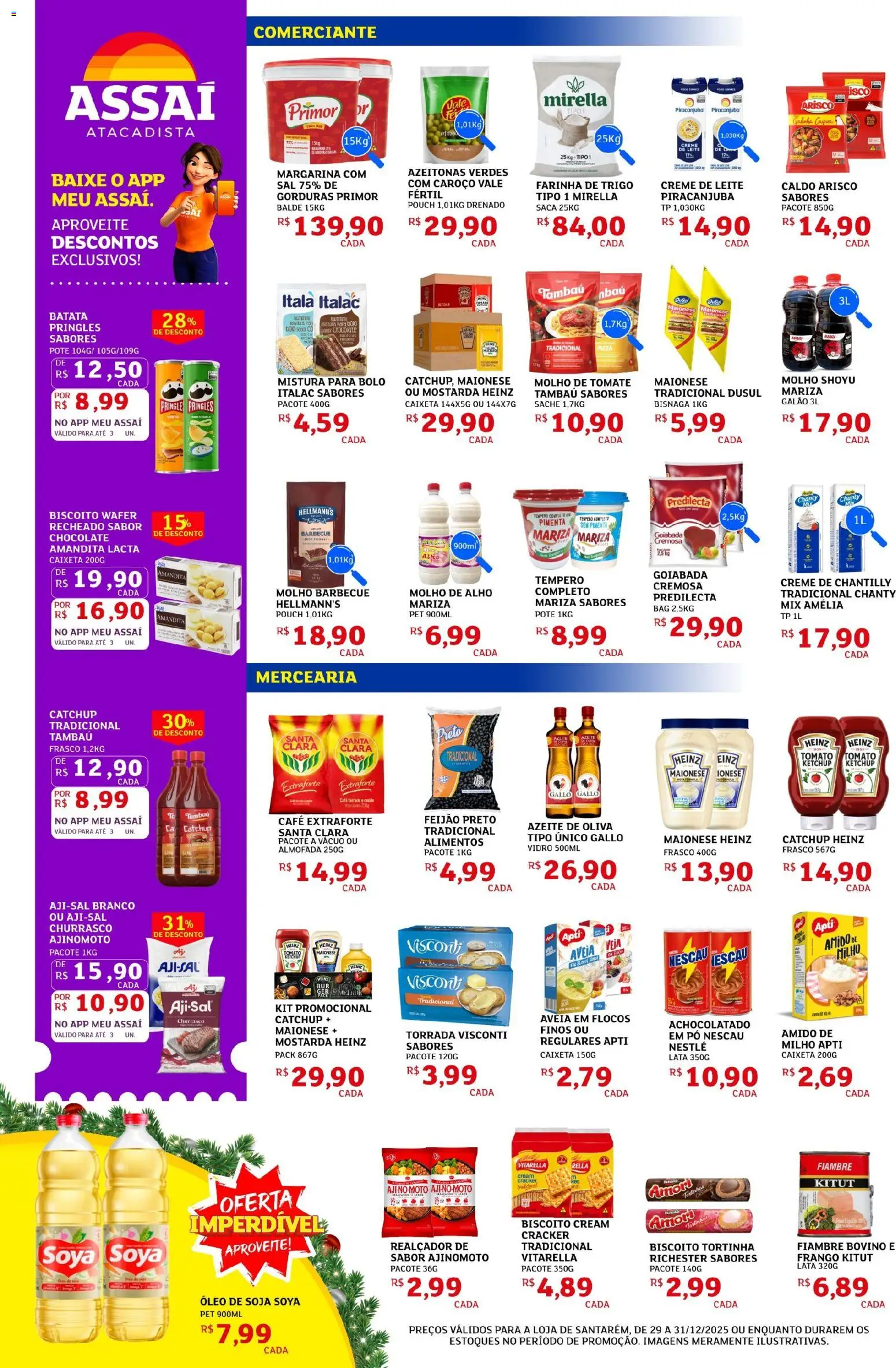 Assaí Atacadista Folheto - válido de 29.12.2025 | Página: 2 | Produtos: Almofada, Leite, Pizza, Soja