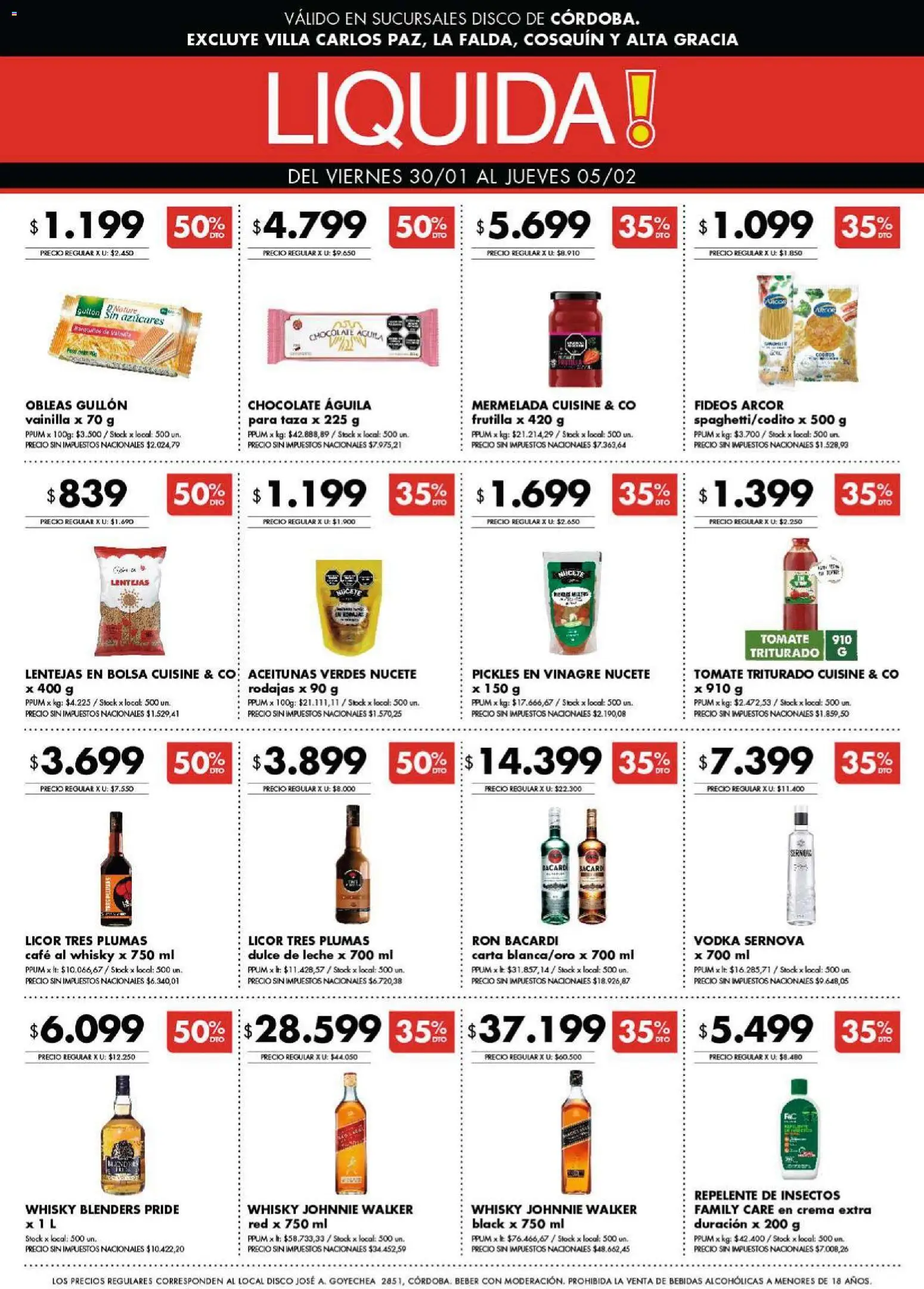 Disco - Ofertas | Córdoba │ válido desde el 29.01.2026 | Página: 9 | Productos: Frutilla, Taza, Chocolate, Fideos