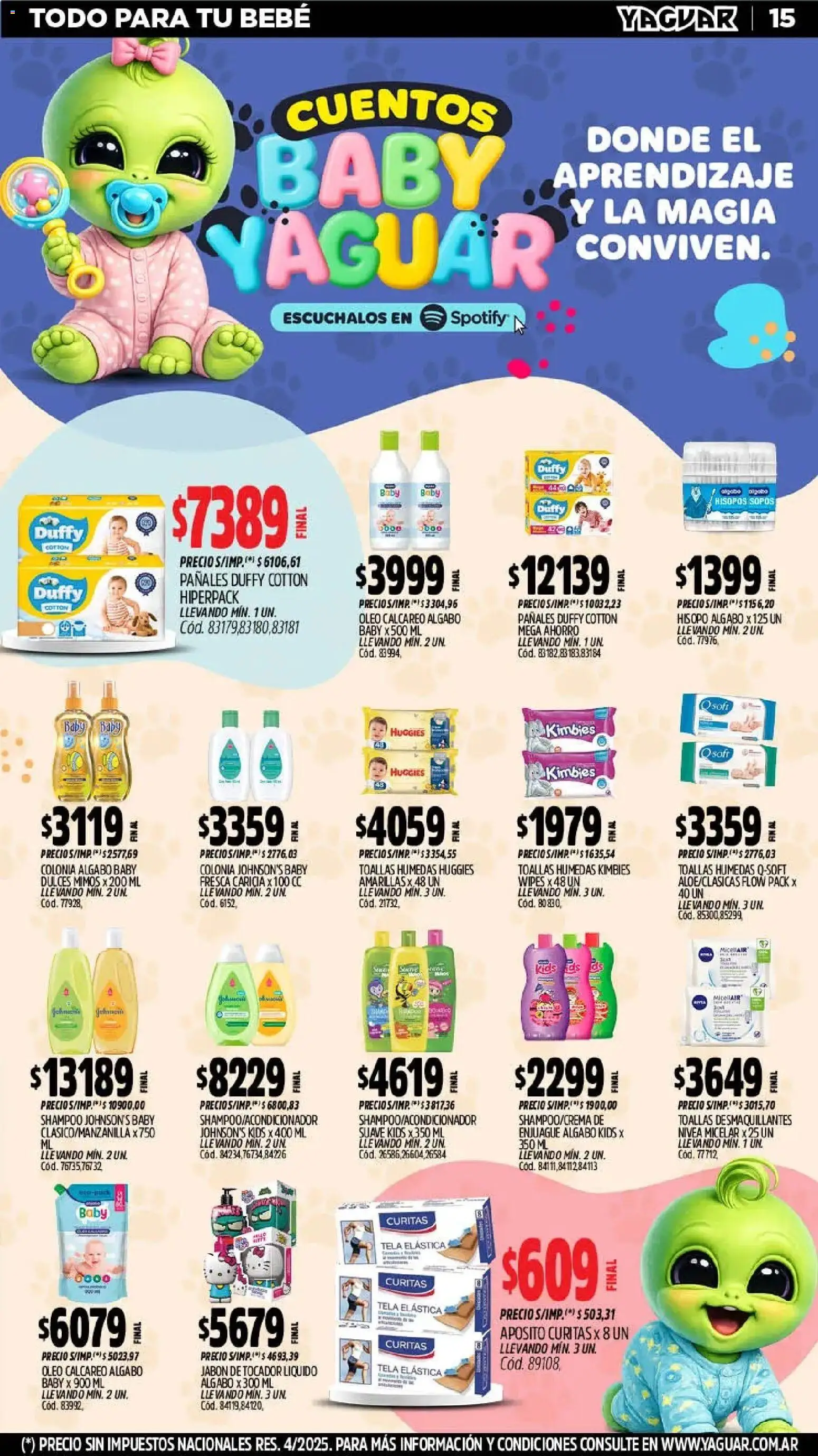 Yaguar - Oferta Semanal Jujuy │ válido desde el 02.03.2026 | Página: 15 | Productos: Toallas, Shampoo, Jabón, Pañales