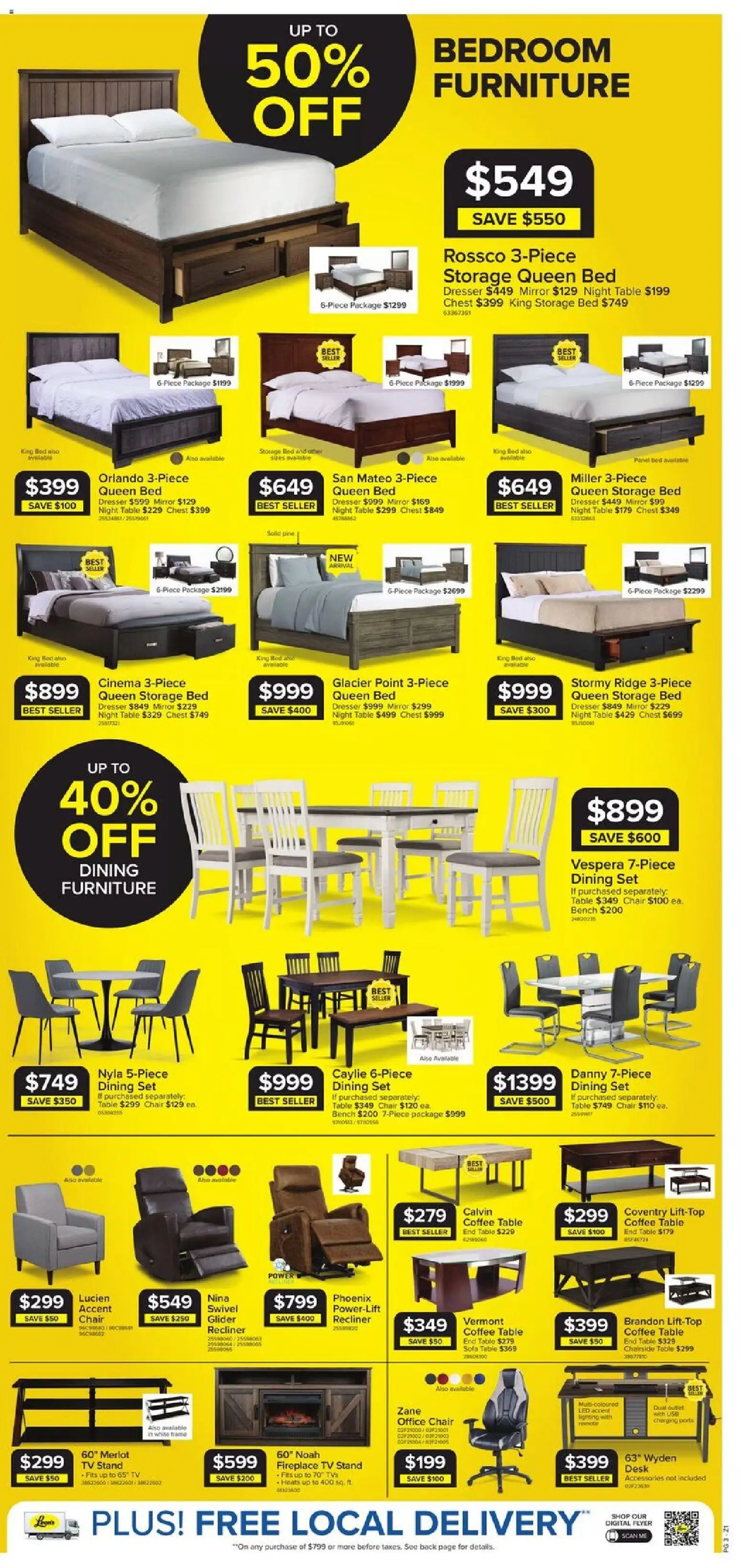 Leon's flyer valid from 20.11.2025 | Page: 3 | Products: Tv, Ridge, Bed, Mirror