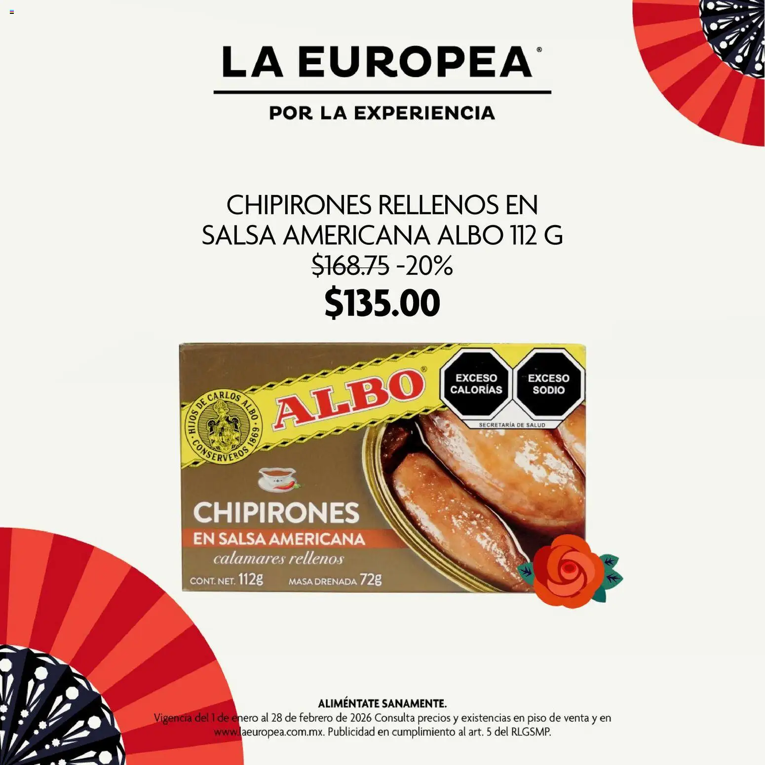 Nuevas ofertas de La Europea válidas en toda la República Mexicana desde el 01.01.2026. ¡Encuentra las mejores ofertas en La Europea catálogo De España a tu mesa! | Página: 5