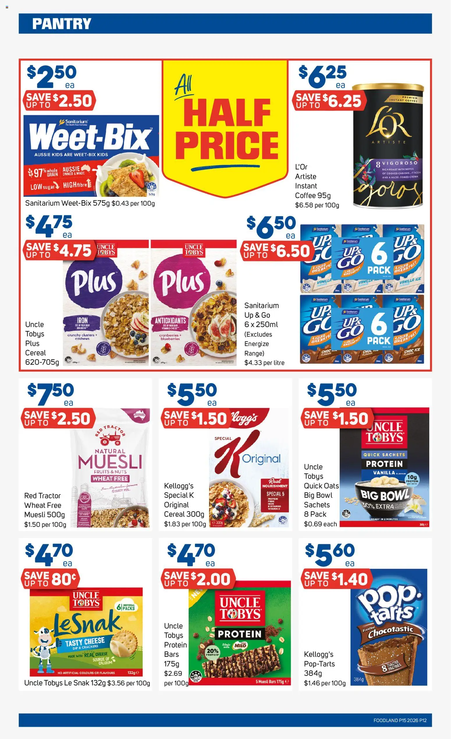 Foodland catalogue - valid from 08.04.2026 | Page: 12 | Products: Cheese, Oats, Fruits, Vitamin
