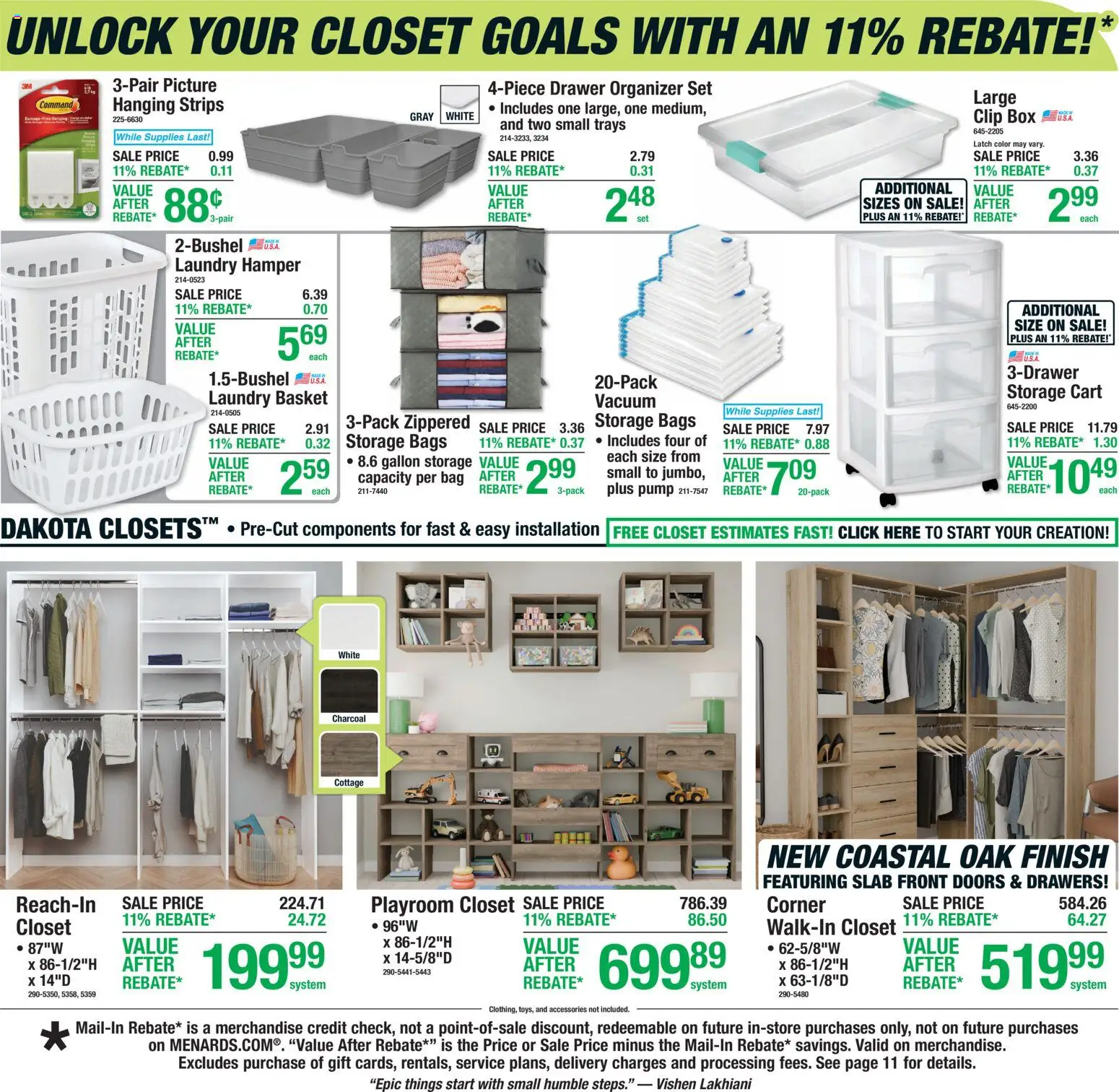 Menards Weekly Ad - valid from 04.03.2026 | Page: 13 | Products: Vacuum, Basket, Closet, Bag