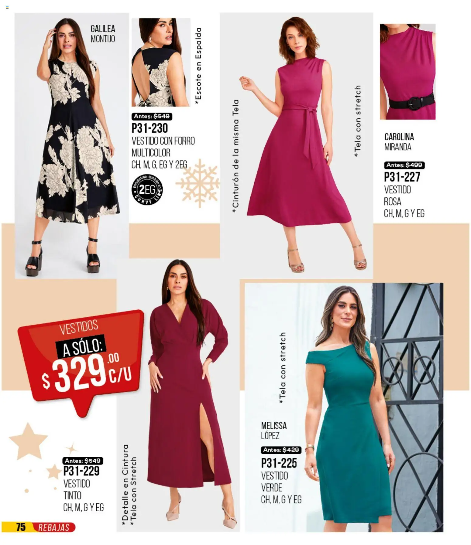 Nuevas ofertas de Cklass válidas en toda la República Mexicana desde el 30.11.2025. ¡Encuentra las mejores ofertas en Cklass catálogo Rebajas Navideñas Ropa! | Página: 76 | Productos: Cinturón, Vestido