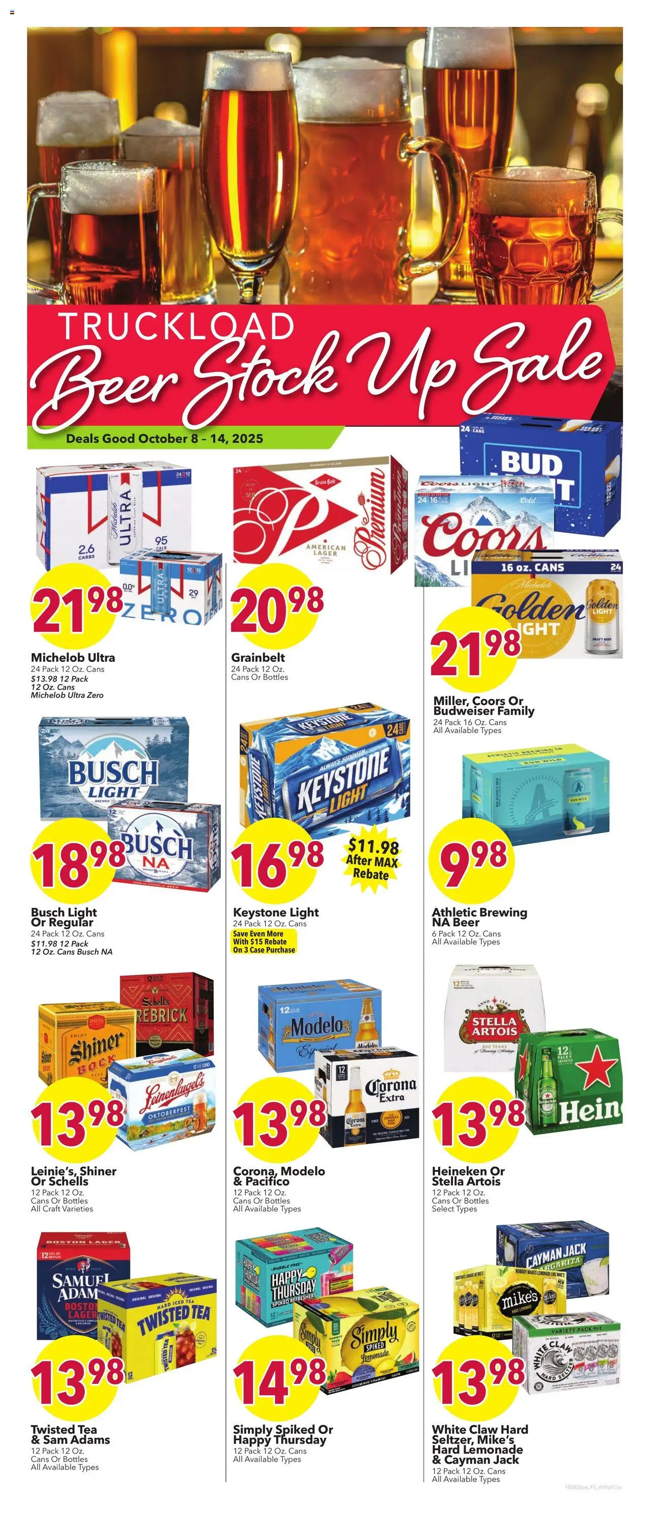 Cash Wise Weekly Ad - valid from 08.10.2025 | Page: 8 | Products: Beer, Tea, Case