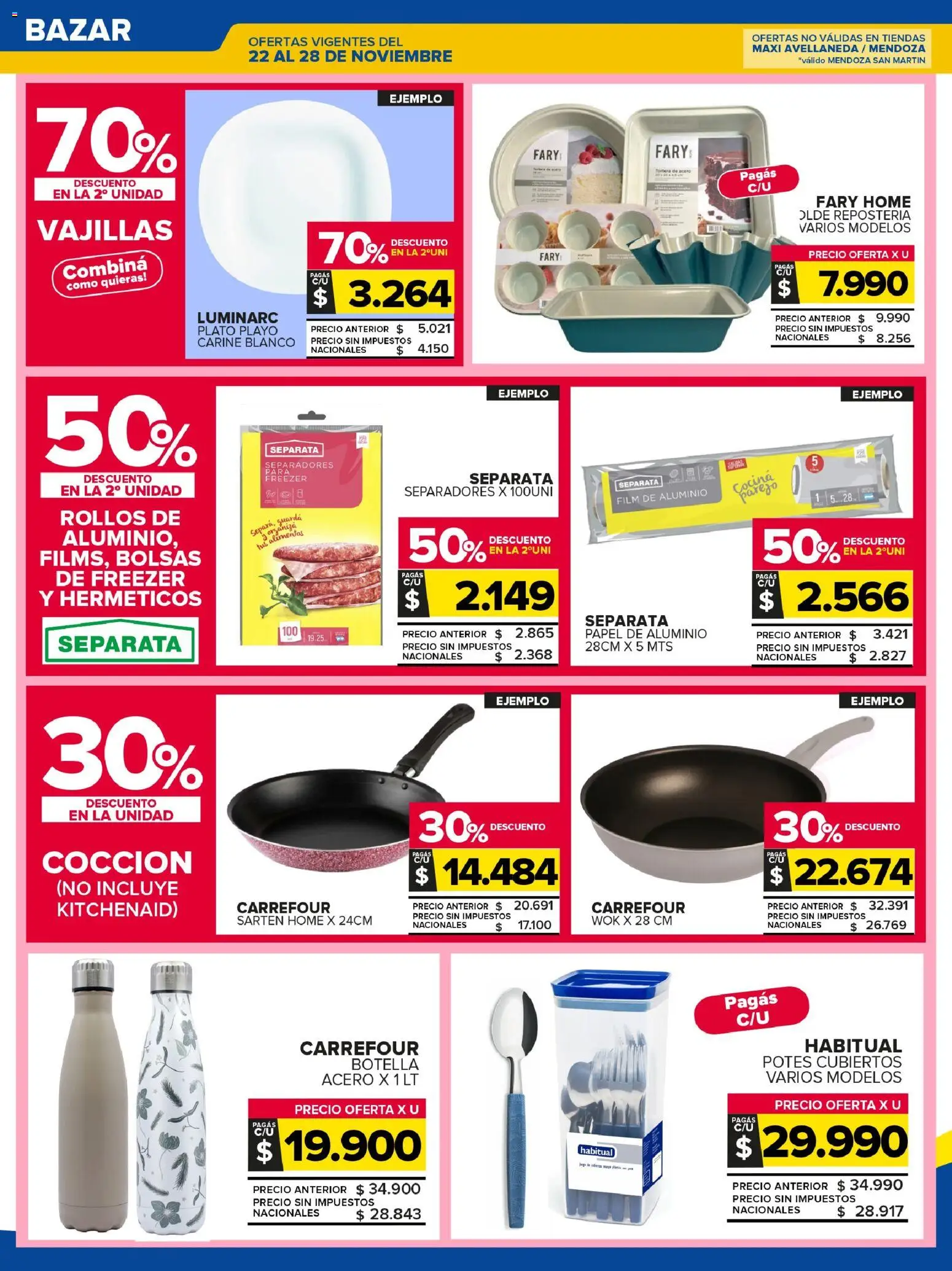 Carrefour Maxi catálogo │ válido desde el 22.12.2025 | Página: 25 | Productos: Botella, Sartén, Wok, Freezer