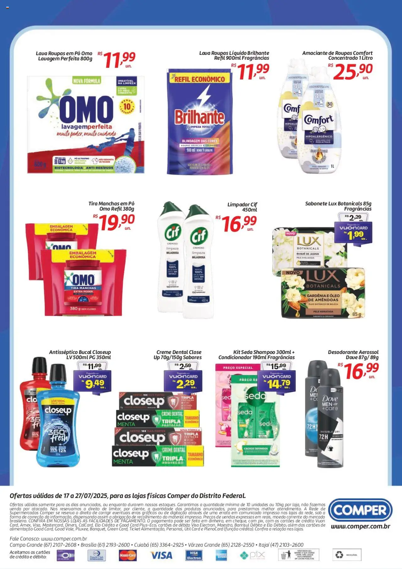Comper Folheto - válido de 17.07.2025 | Página: 2 | Produtos: Cloro, Condicionador, Sabonete, Amaciante